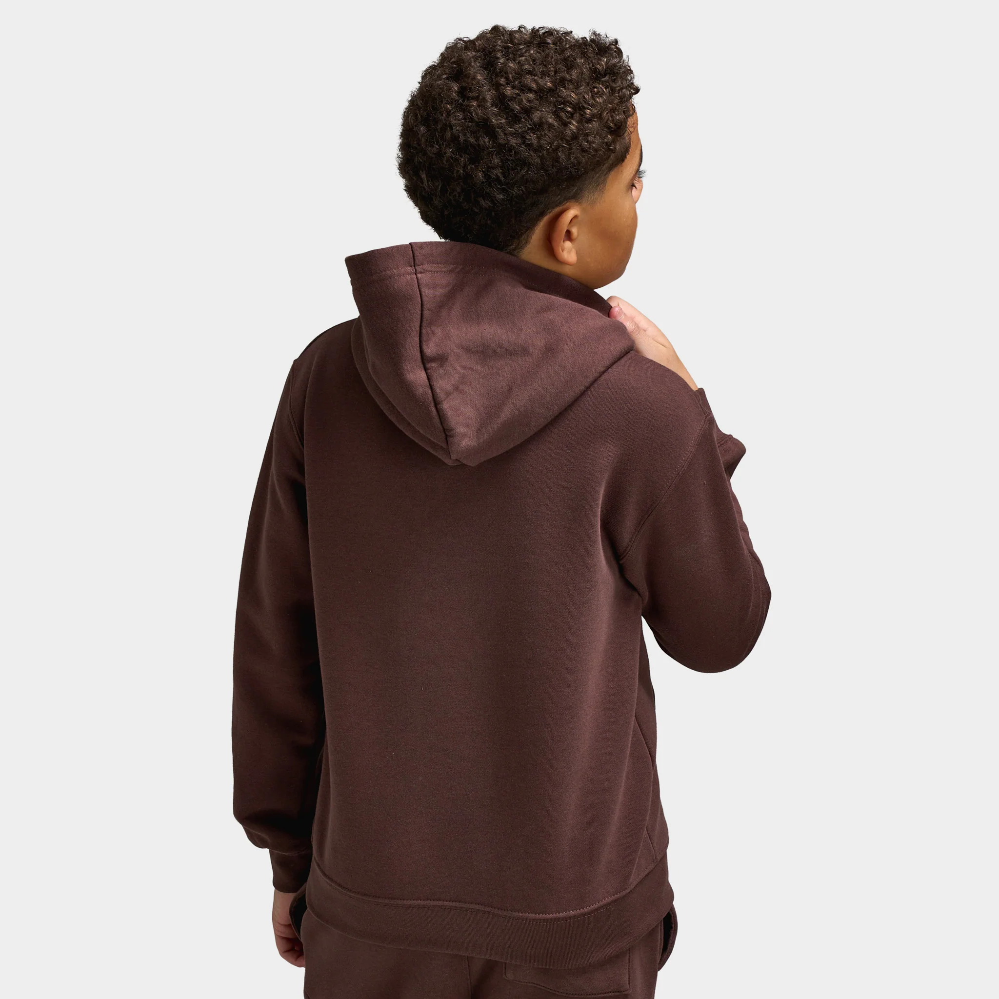 Jordan Juniors' MJ Brooklyn Fleece Pullover Hoodie / Baroque Brown - Image 2