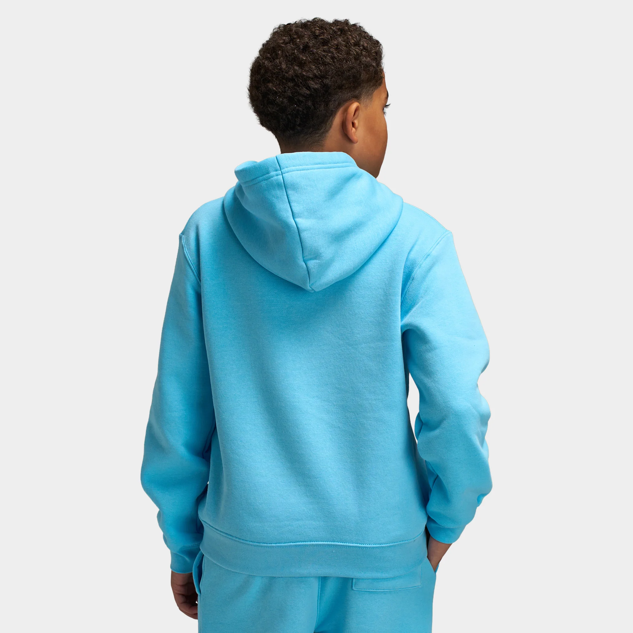 Jordan Juniors' MJ Brooklyn Pullover Hoodie / Blue Chill - Image 2