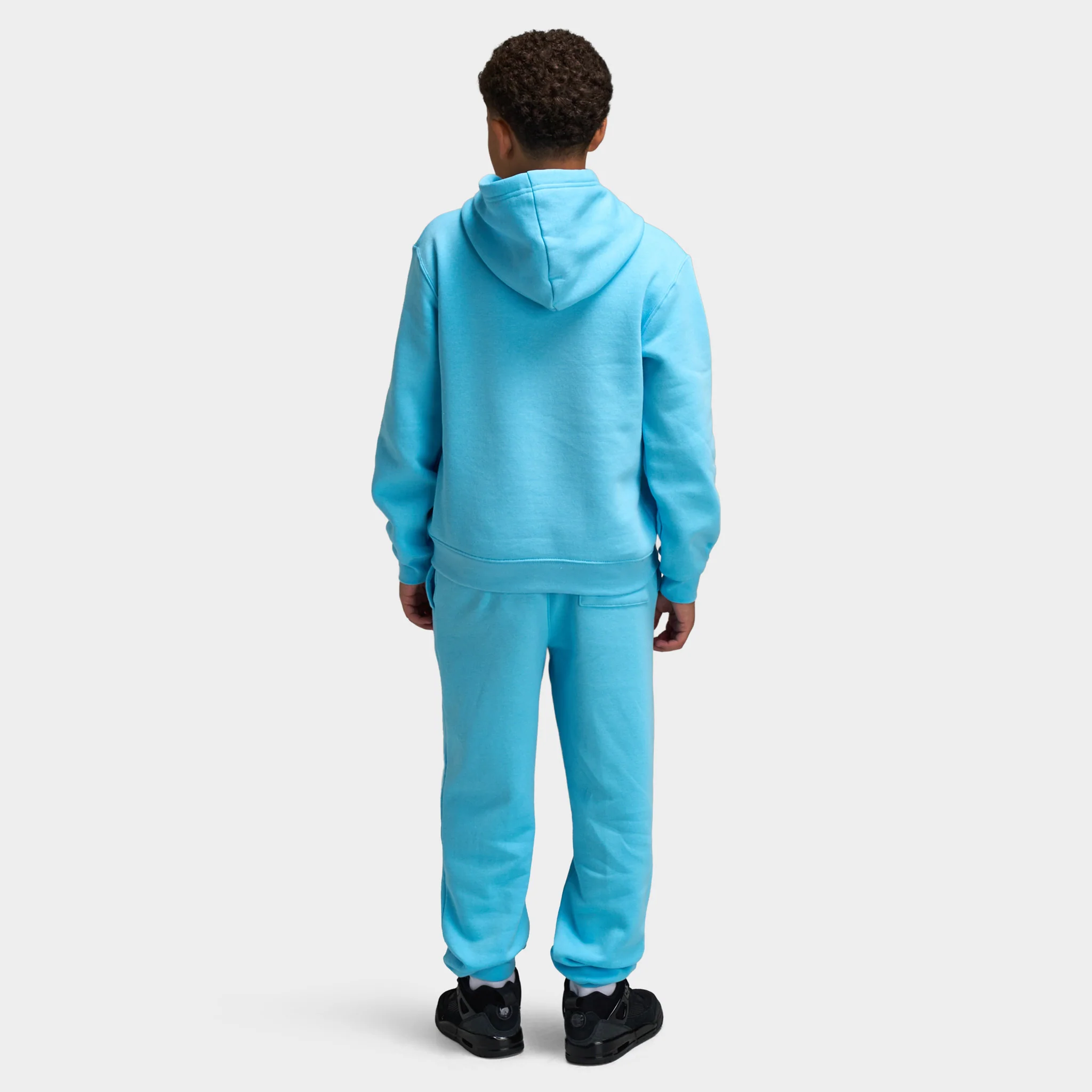 Jordan Juniors' MJ Brooklyn Pullover Hoodie / Blue Chill - Image 5