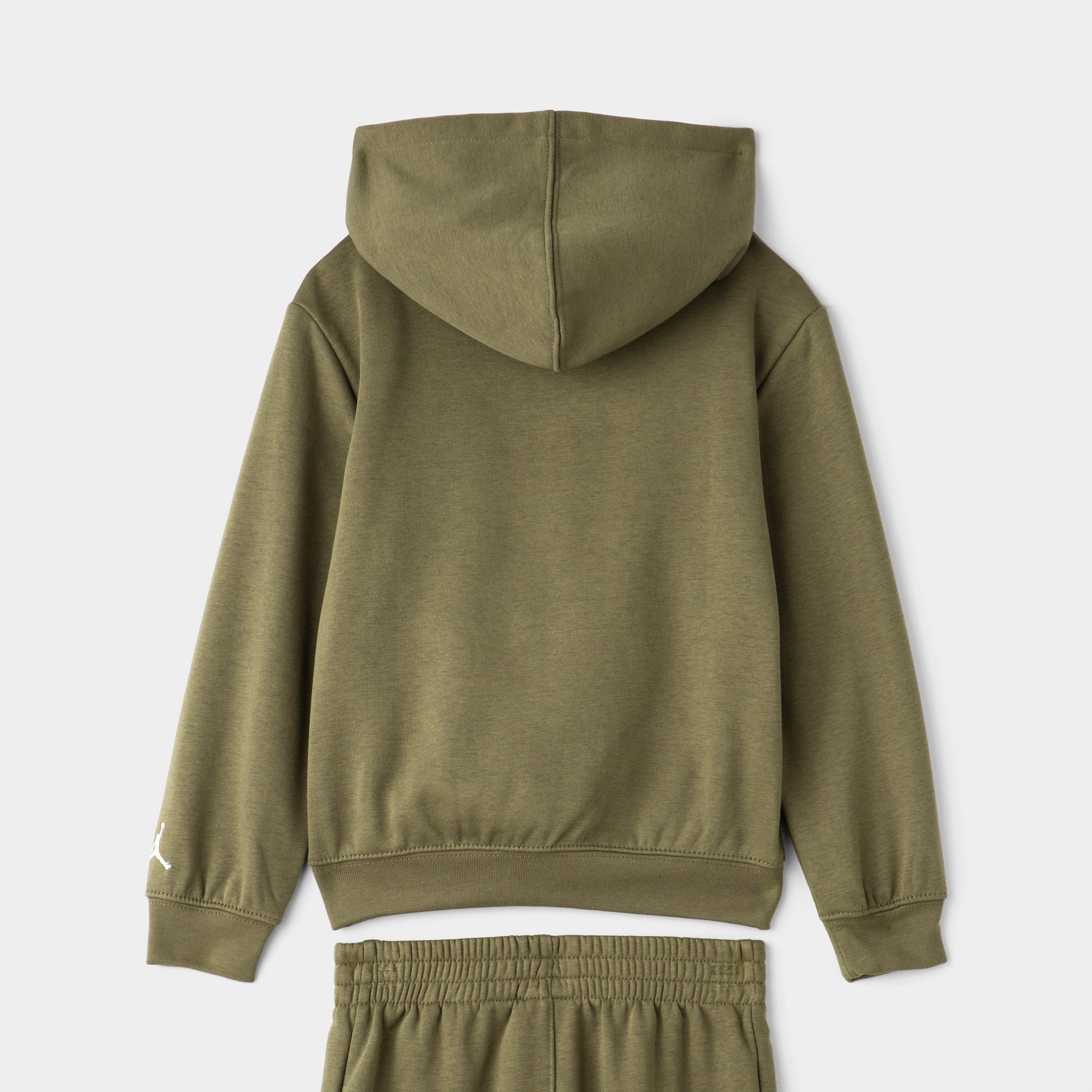 Jordan Children's MJ MVP Fleece Pullover Hoodie Set / Med Olive - Image 4