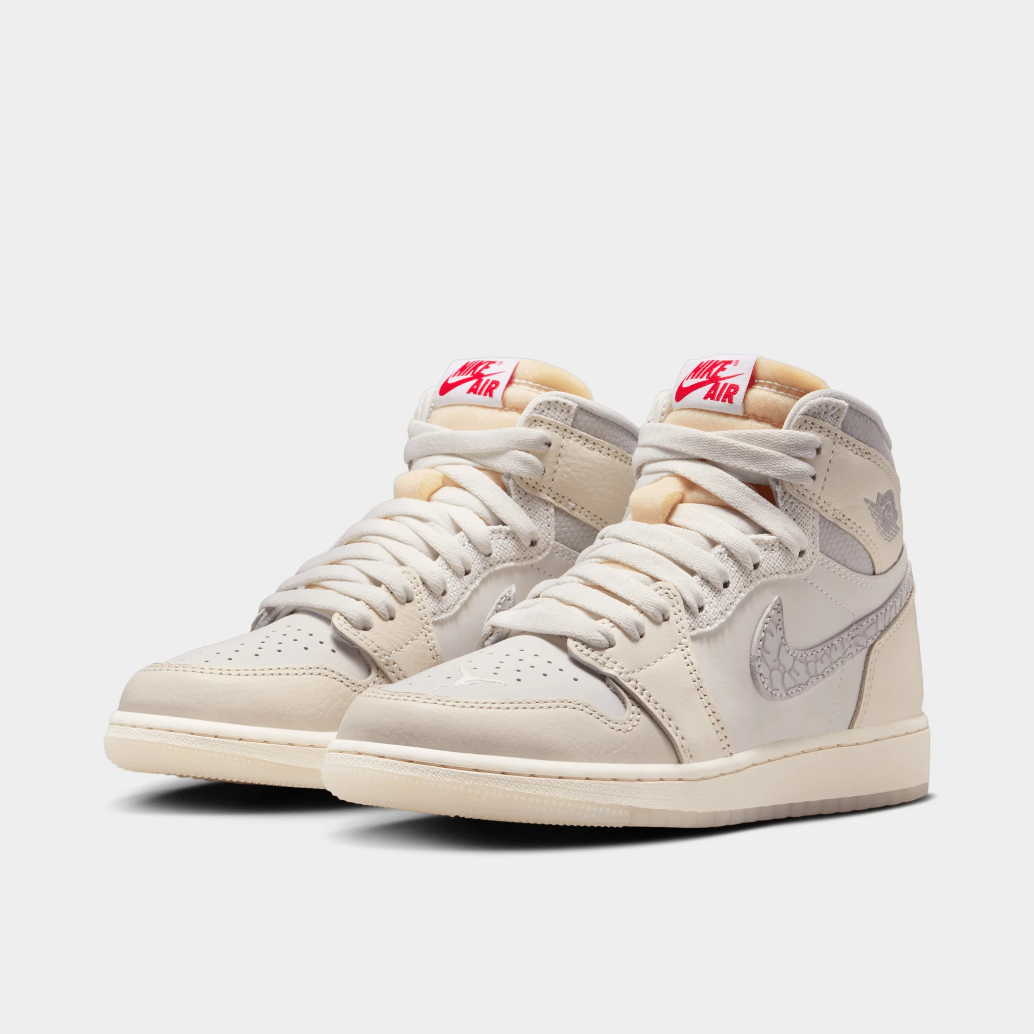 Jordan 1 Retro High OG GS Sail / University Red - Pale Ivory - Image 2