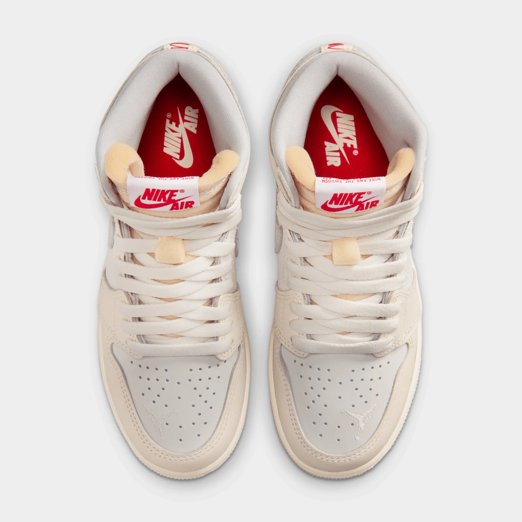 Jordan 1 Retro High OG GS Sail / University Red - Pale Ivory - Image 6