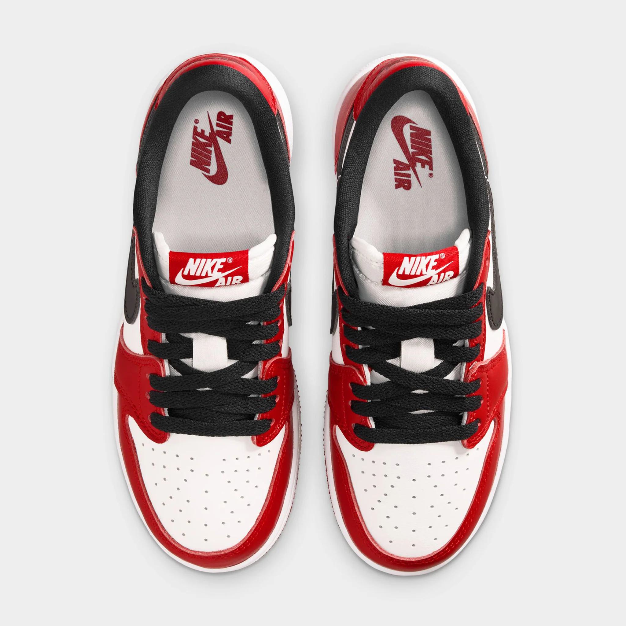 Jordan 1 Retro Low GS Varsity Red / Black - Summit White - Image 5