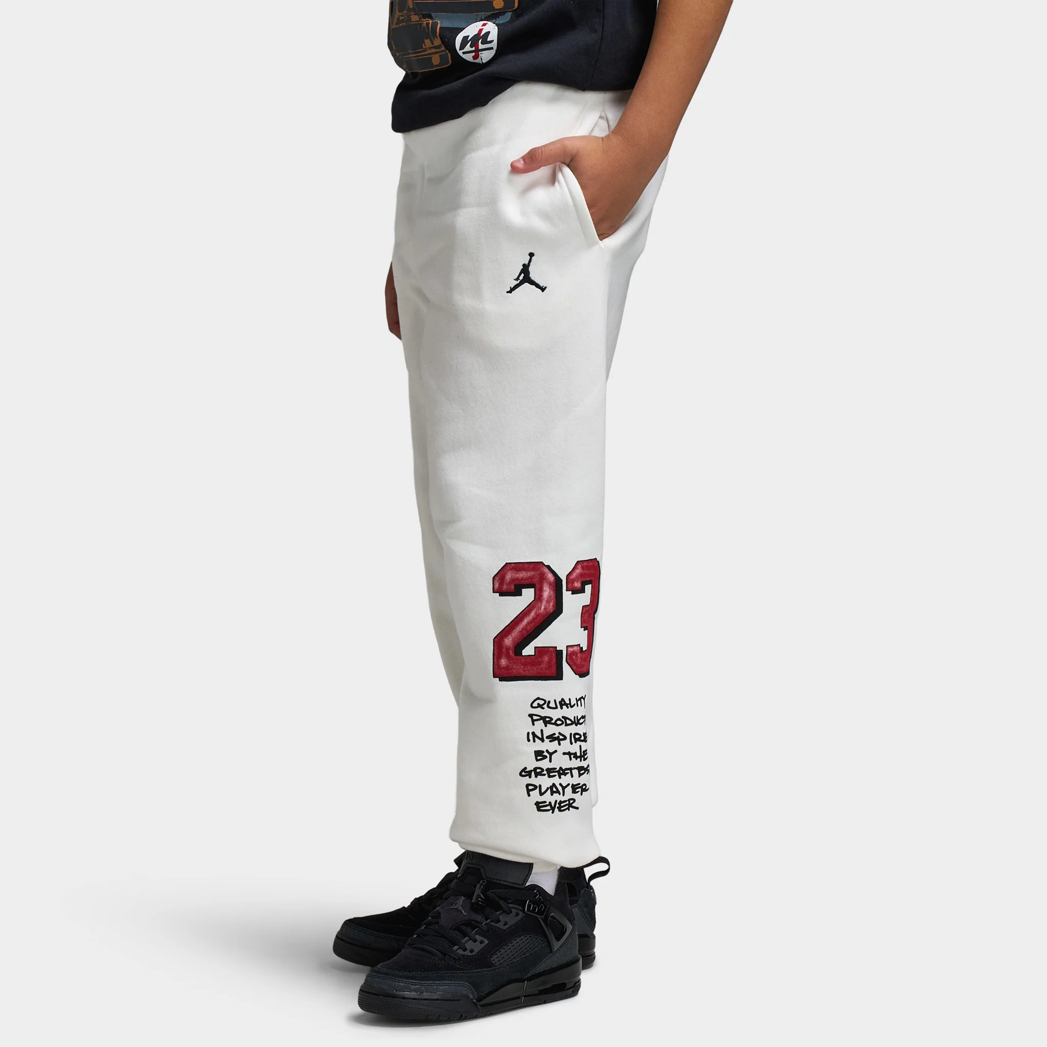 Jordan Juniors' Sketch Fleece Pants / Sail - Image 3