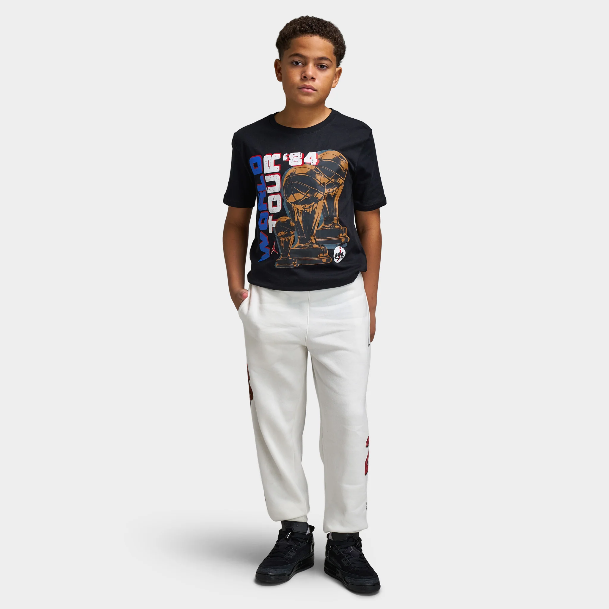 Jordan Juniors' Sketch Fleece Pants / Sail - Image 6