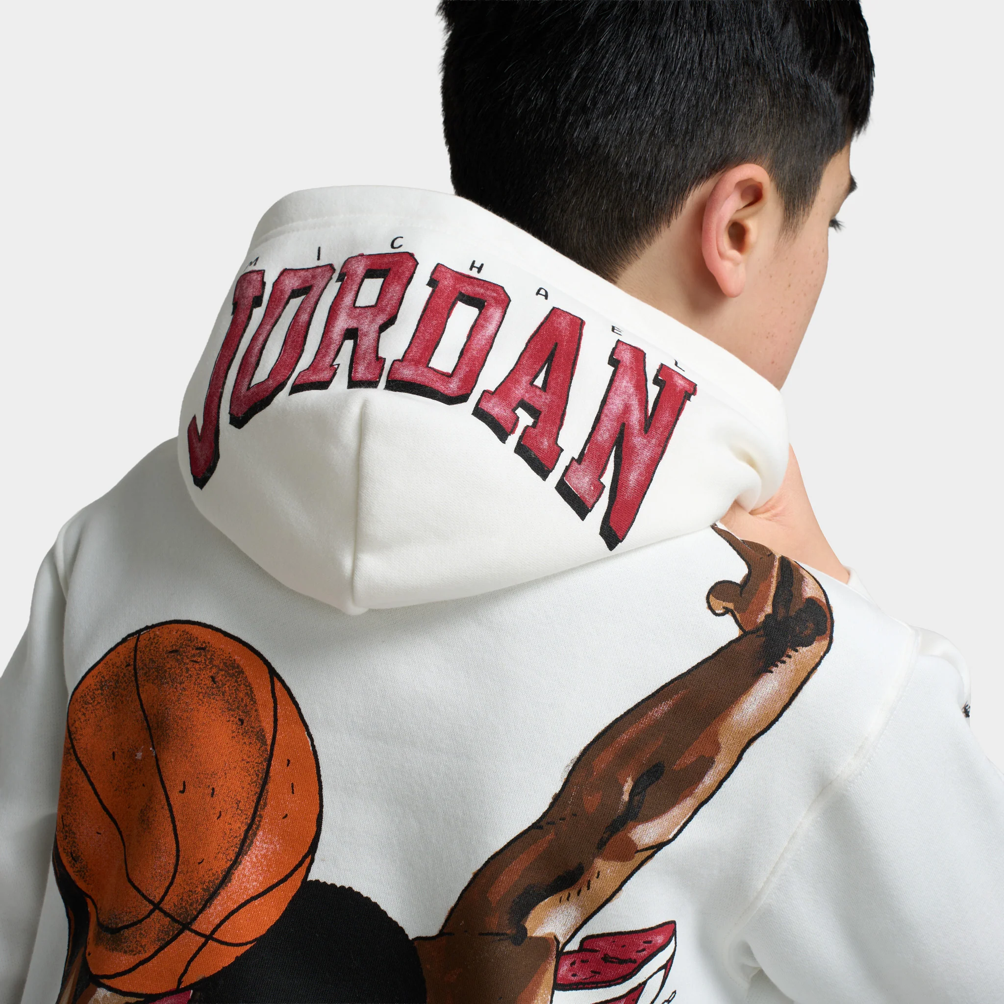 Jordan Juniors' Sketch Pullover Hoodie / Sail - Image 4