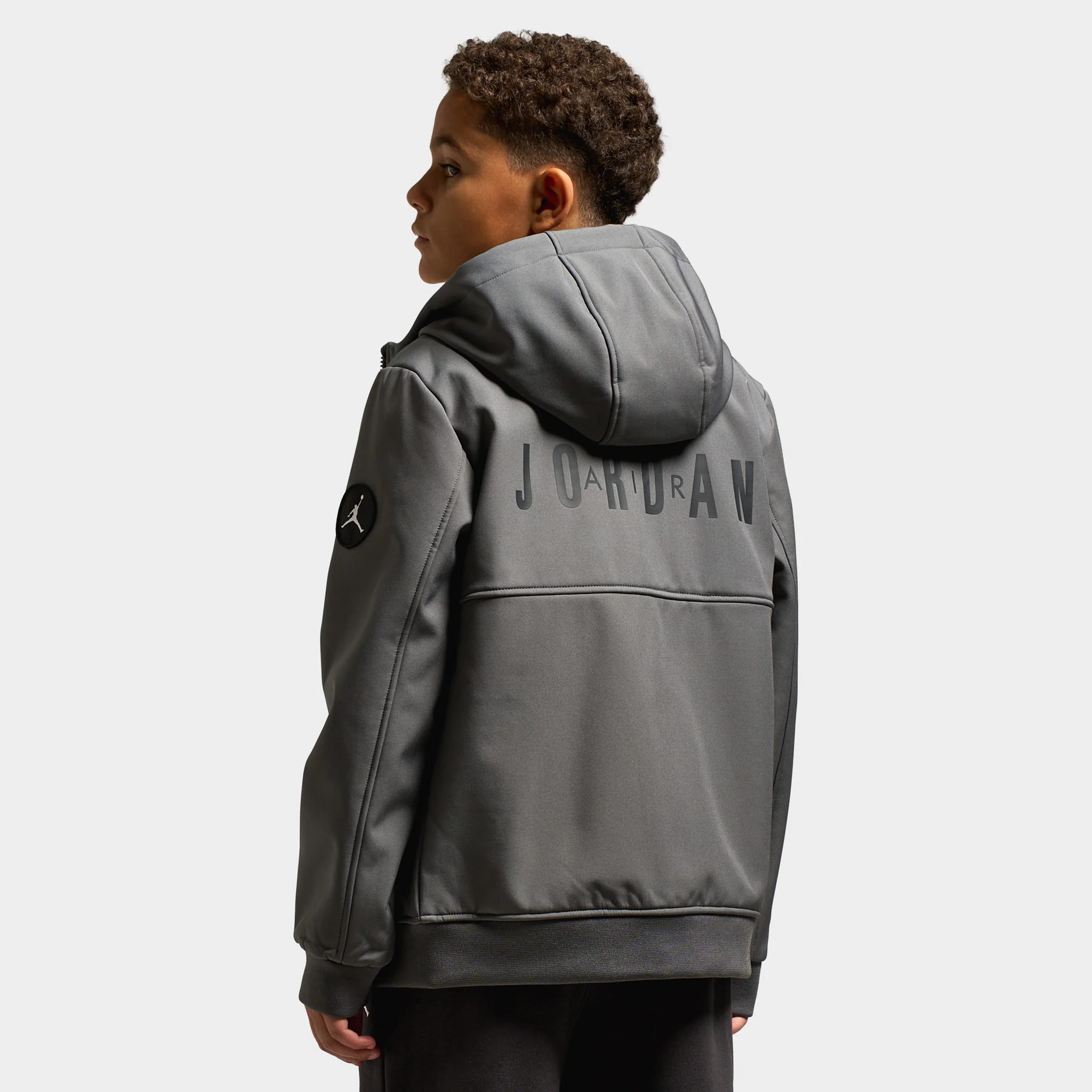 Jordan Juniors' Soft Shell Jacket / Iron Grey - Image 2