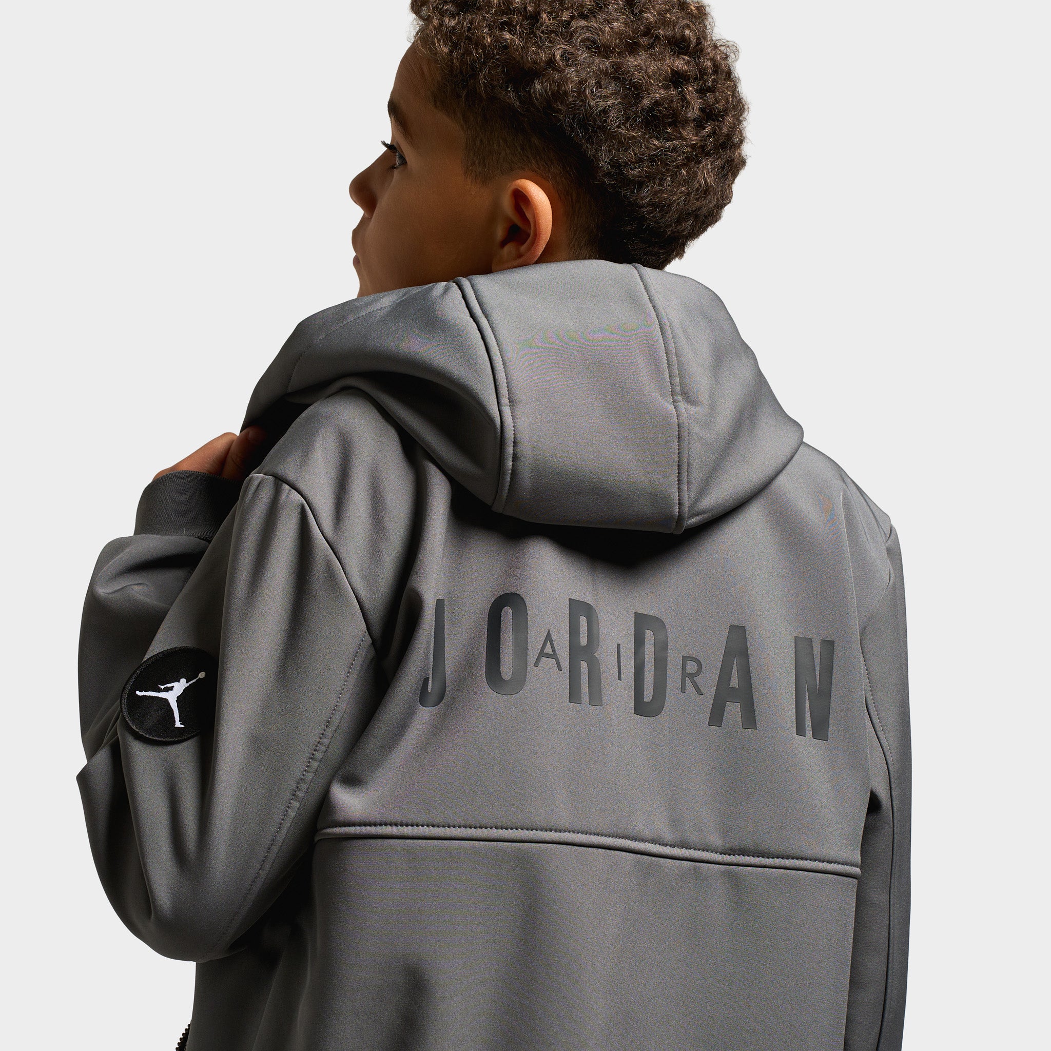 Jordan Juniors' Soft Shell Jacket / Iron Grey - Image 3