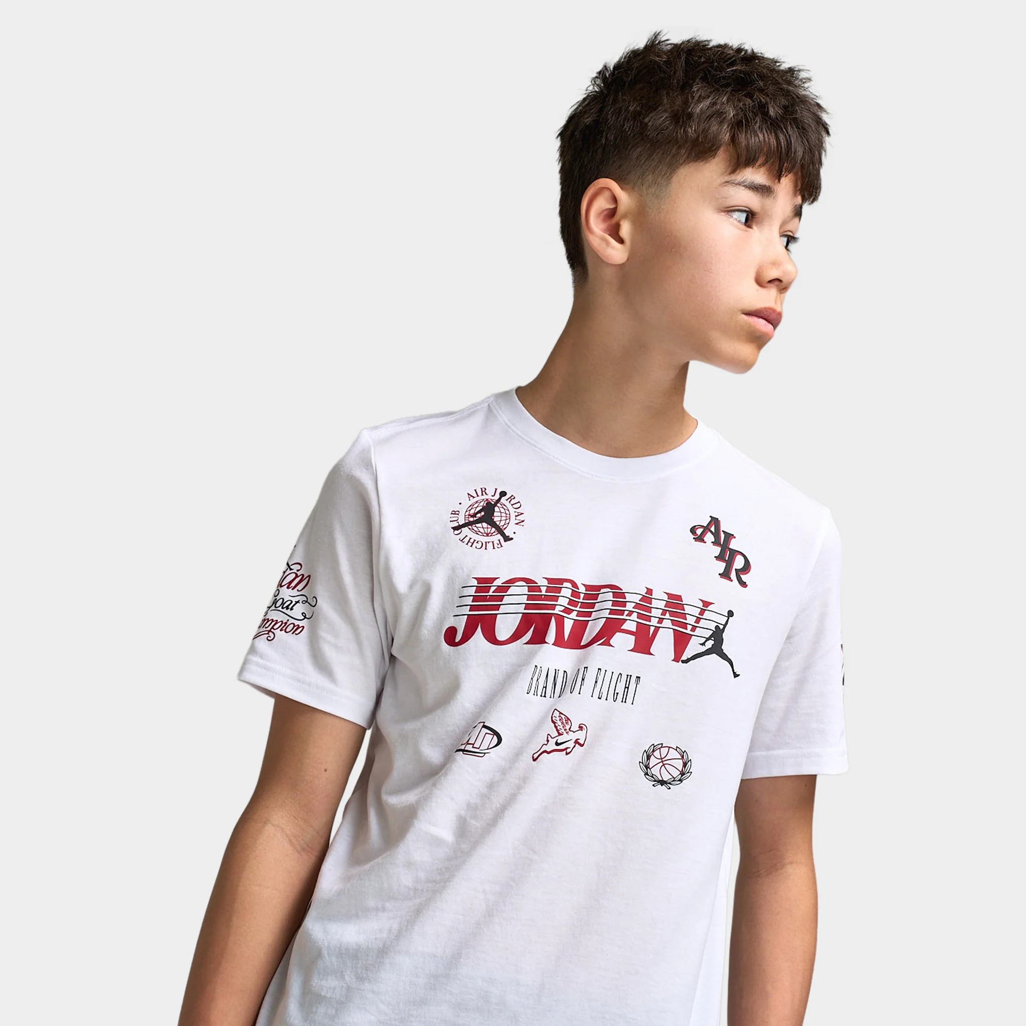 Jordan Juniors' Sports Club T-Shirt / White - Image 4