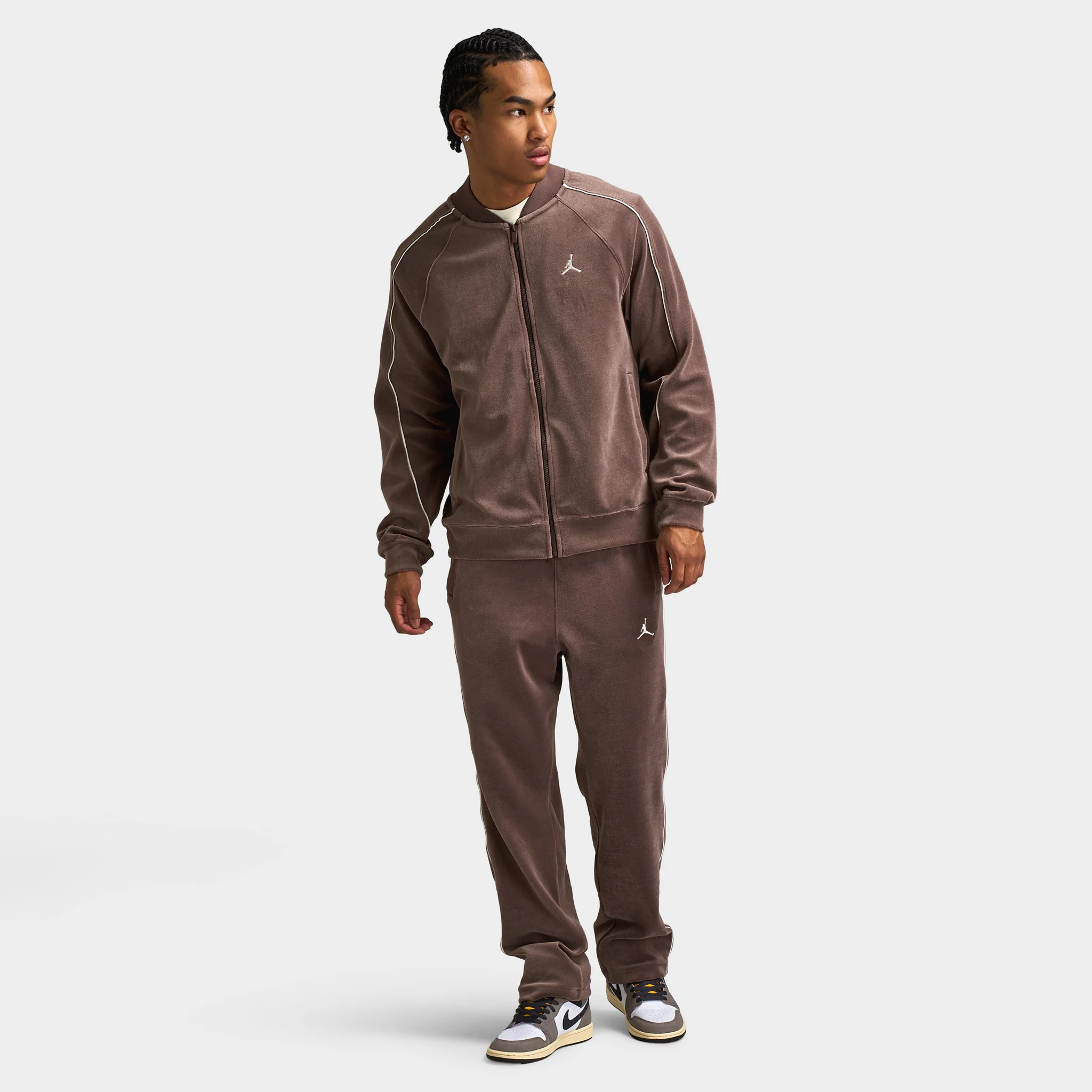 Jordan Men's Brooklyn Track Jacket / Brown - Image 6
