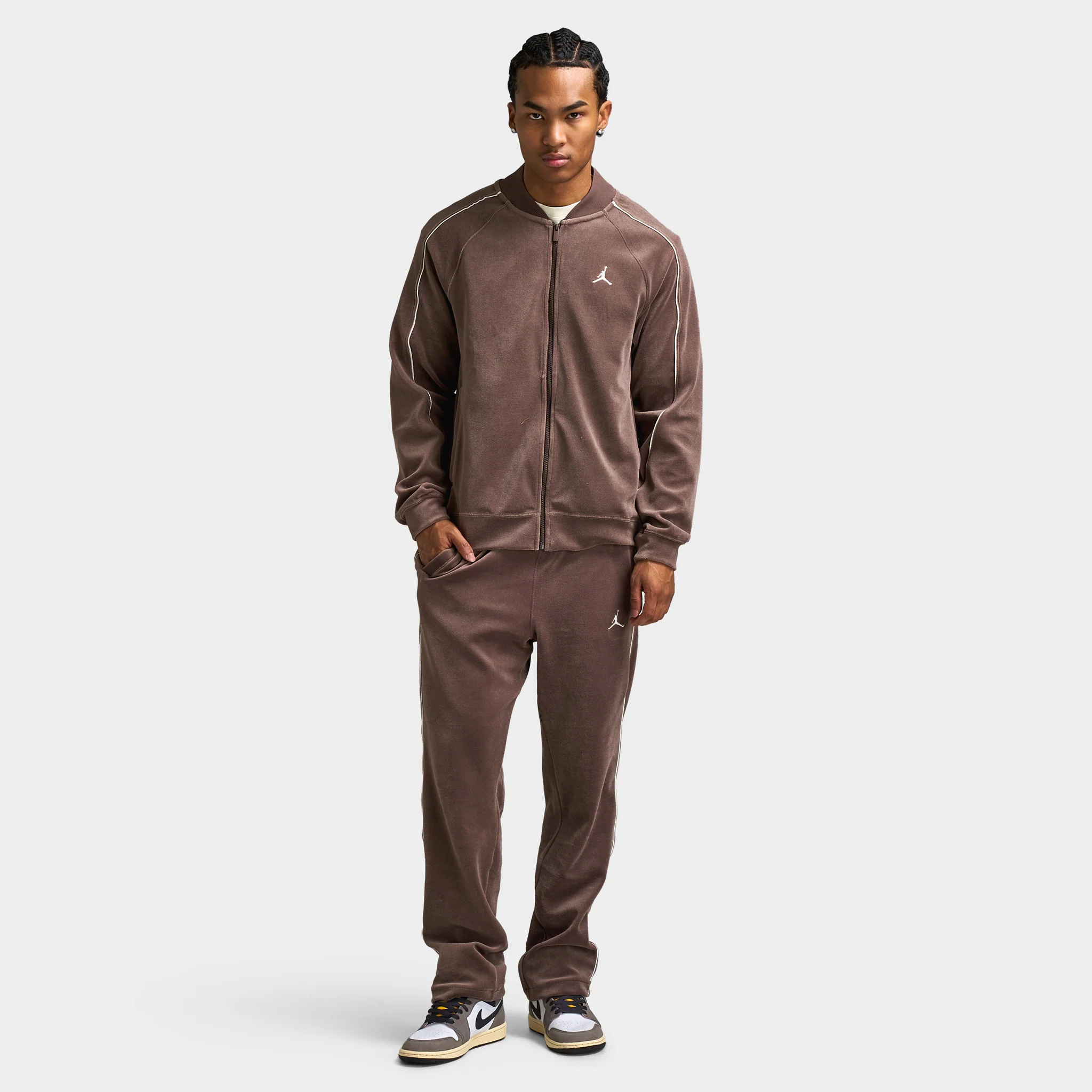 Jordan Men's Brooklyn Track Pants / Brown - Image 6