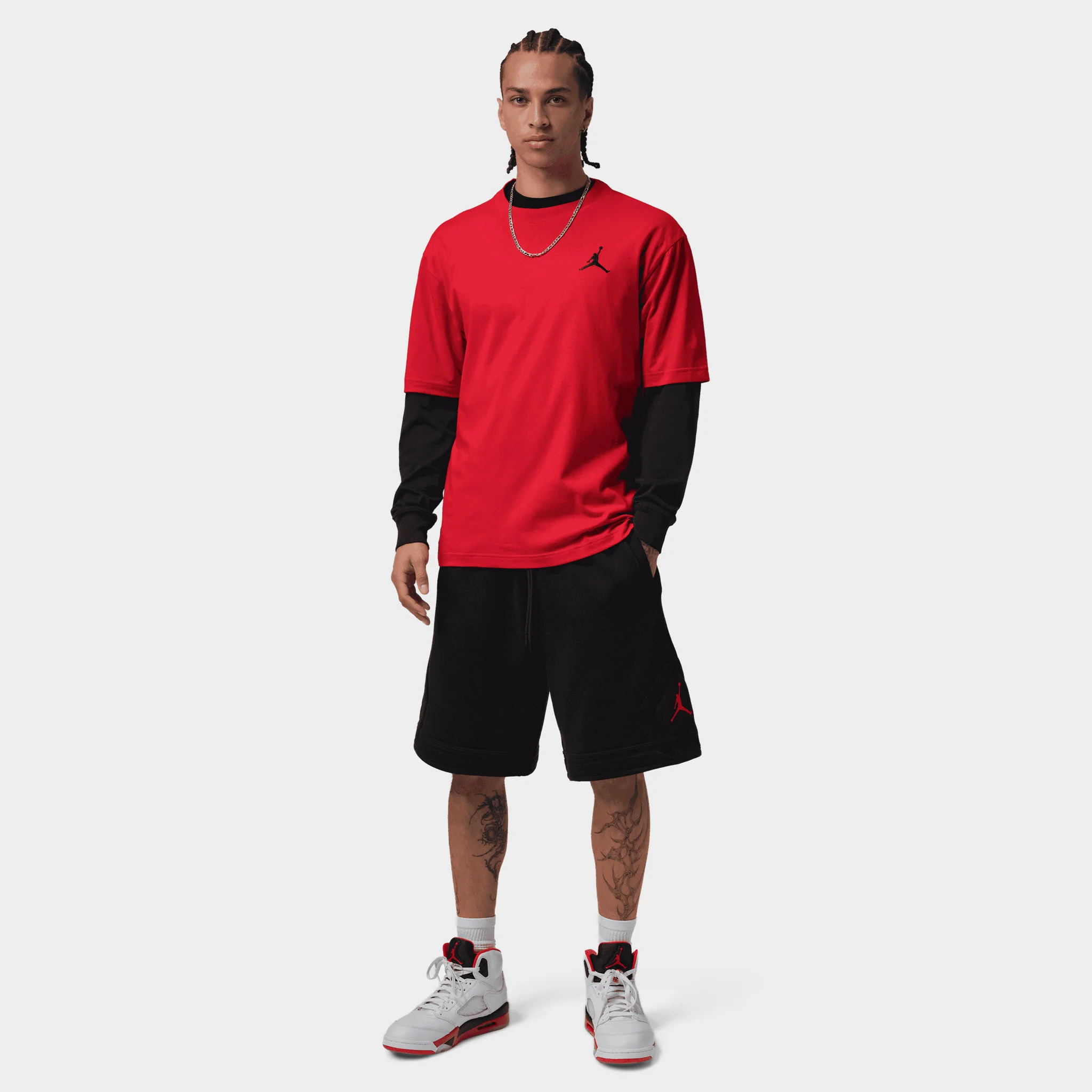 Jordan Embroidered Jumpman Tee / Red - Image 4