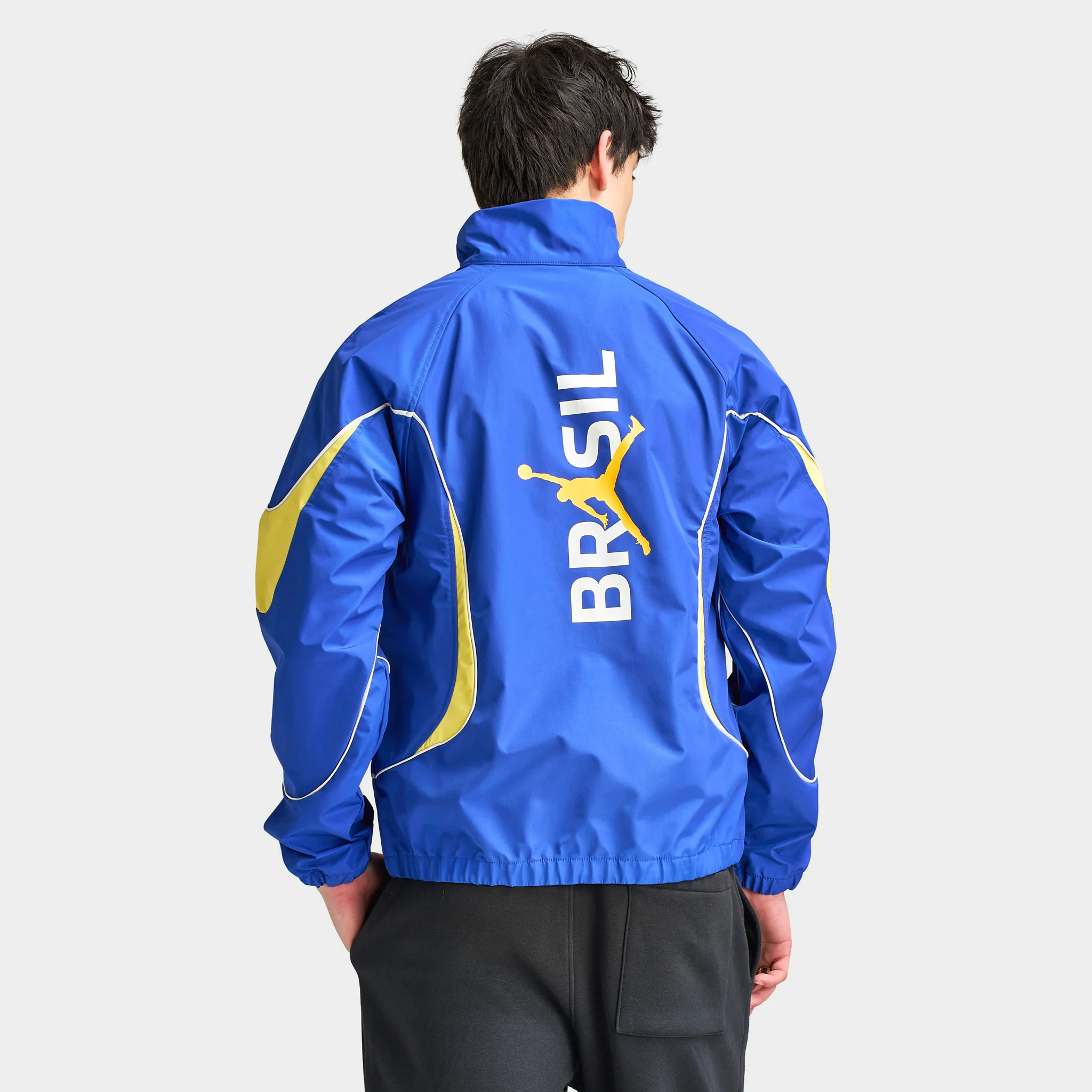 Jordan MJ Anthem Jacket P6 Old Royal / Yellow Pulse - White - Image 2
