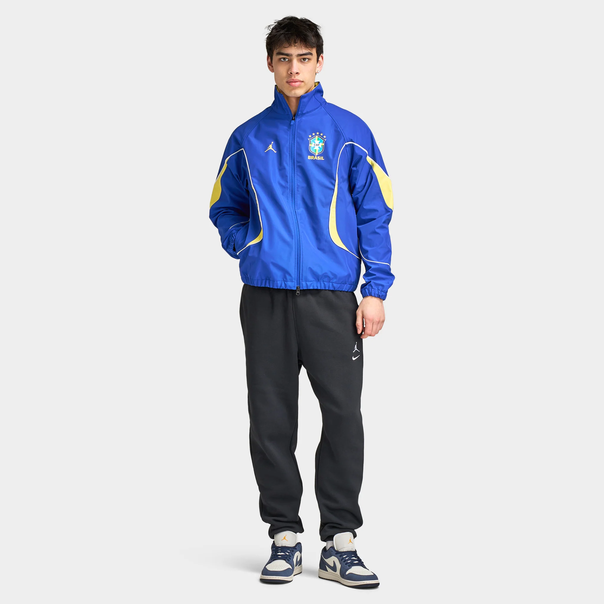 Jordan MJ Anthem Jacket P6 Old Royal / Yellow Pulse - White - Image 3