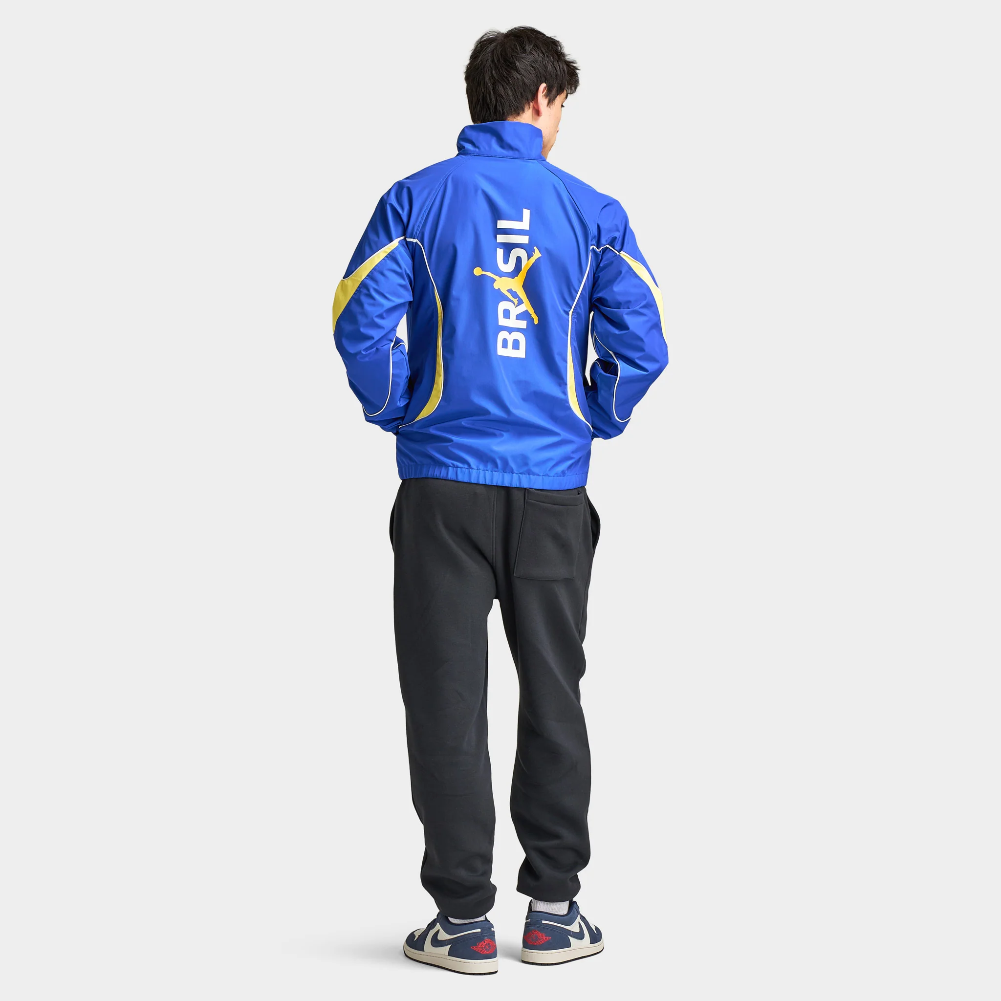 Jordan MJ Anthem Jacket P6 Old Royal / Yellow Pulse - White - Image 4