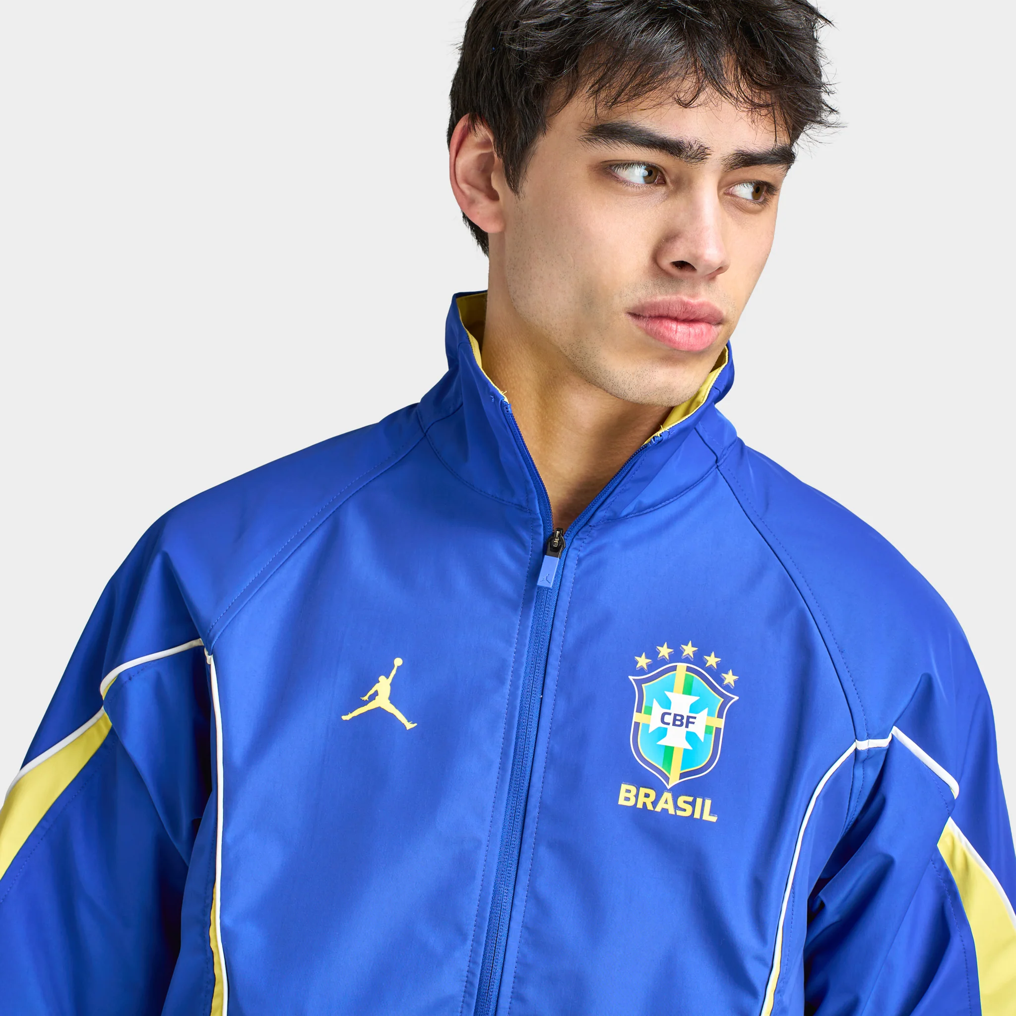 Jordan MJ Anthem Jacket P6 Old Royal / Yellow Pulse - White - Image 5