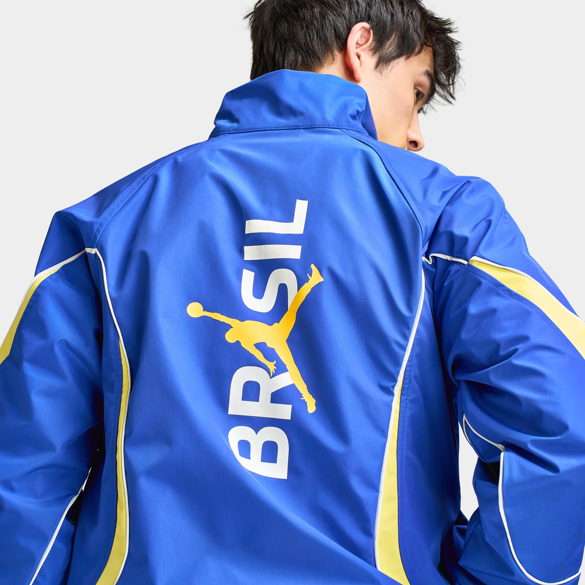 Jordan MJ Anthem Jacket P6 Old Royal / Yellow Pulse - White - Image 6