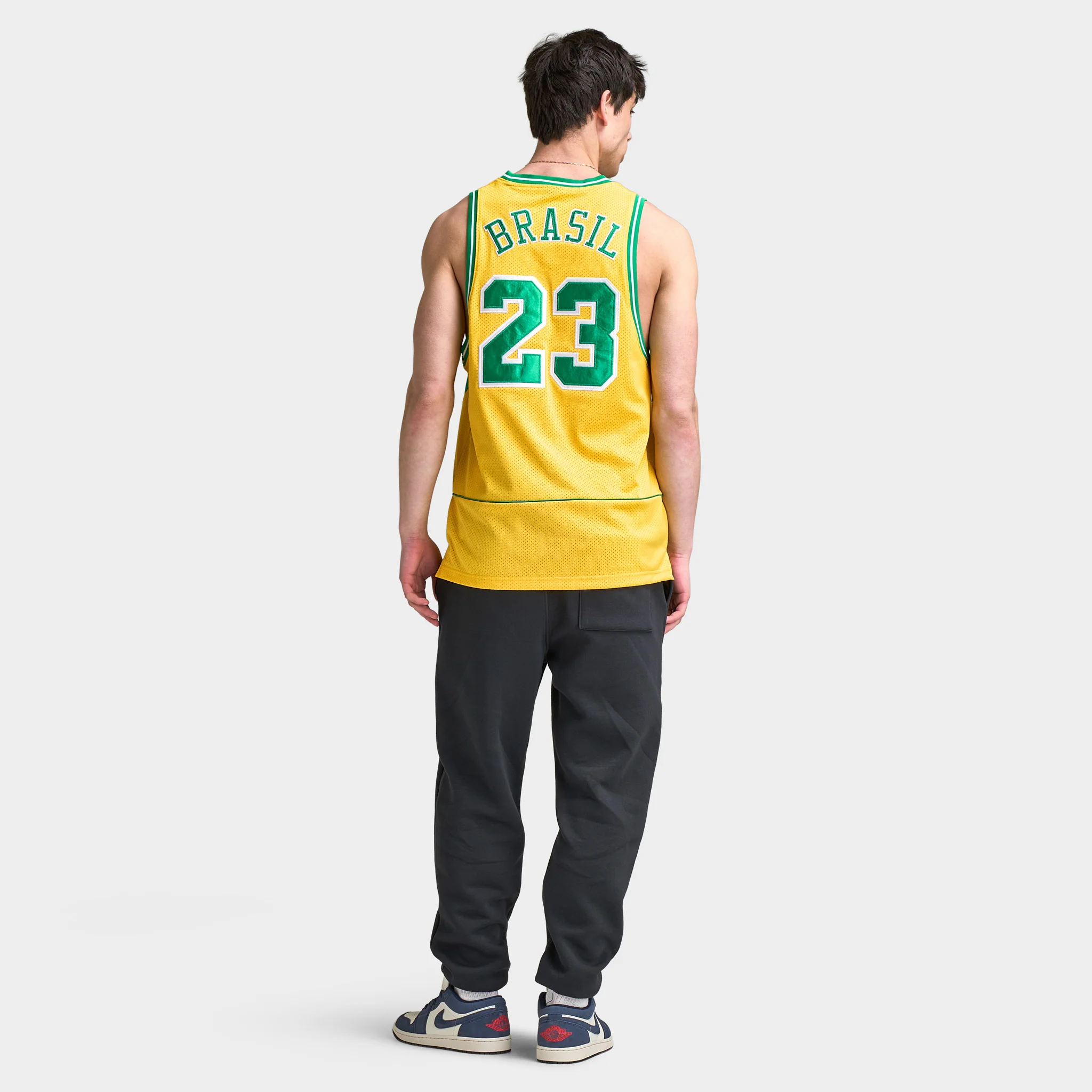 Jordan MJ ESS Mesh Jersey P6 Varsity Maize / Lucky Green - Image 4