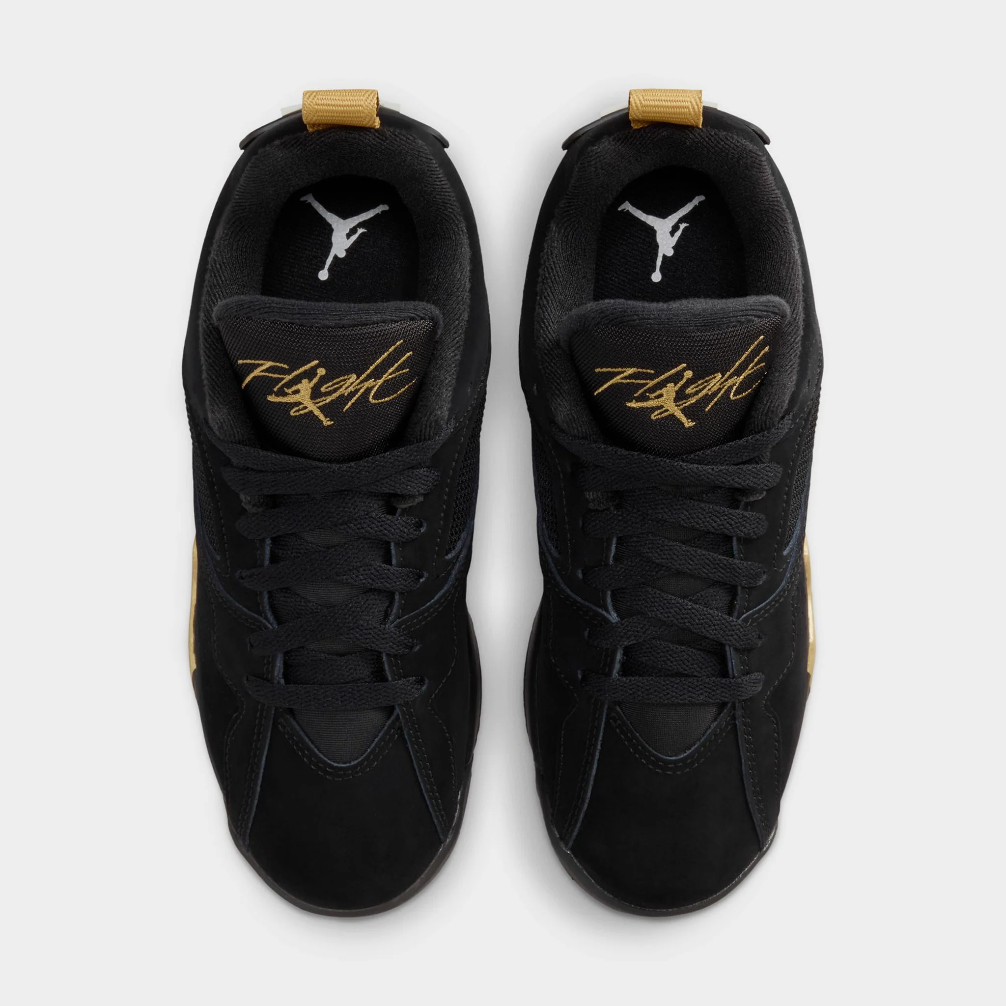 Jordan 7 RM GS Black / Metallic Gold - Sail - Image 5