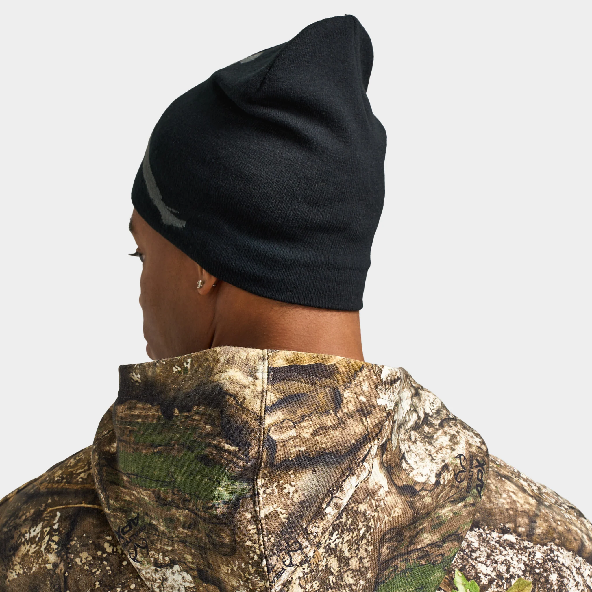Jordan Brooklyn Peak Beanie Black / Anthracite - Image 2