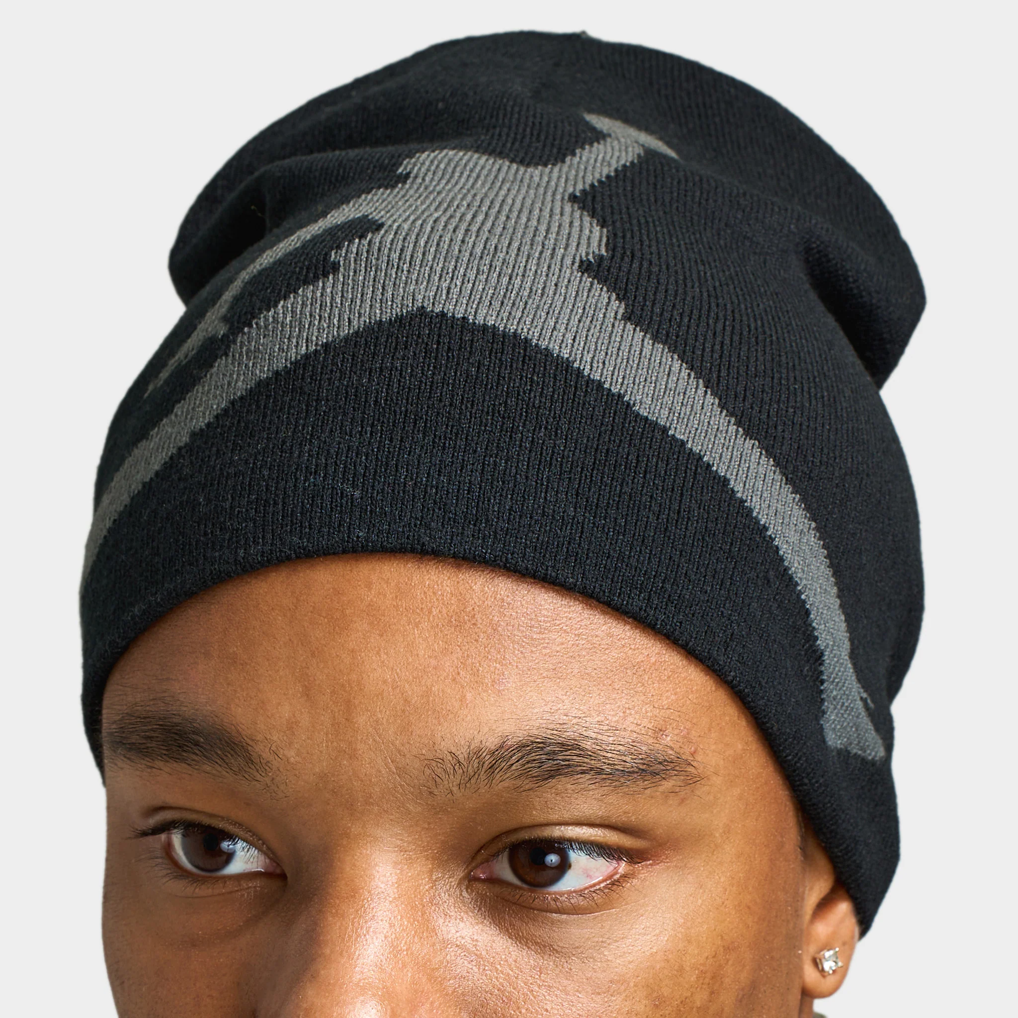 Jordan Brooklyn Peak Beanie Black / Anthracite - Image 3