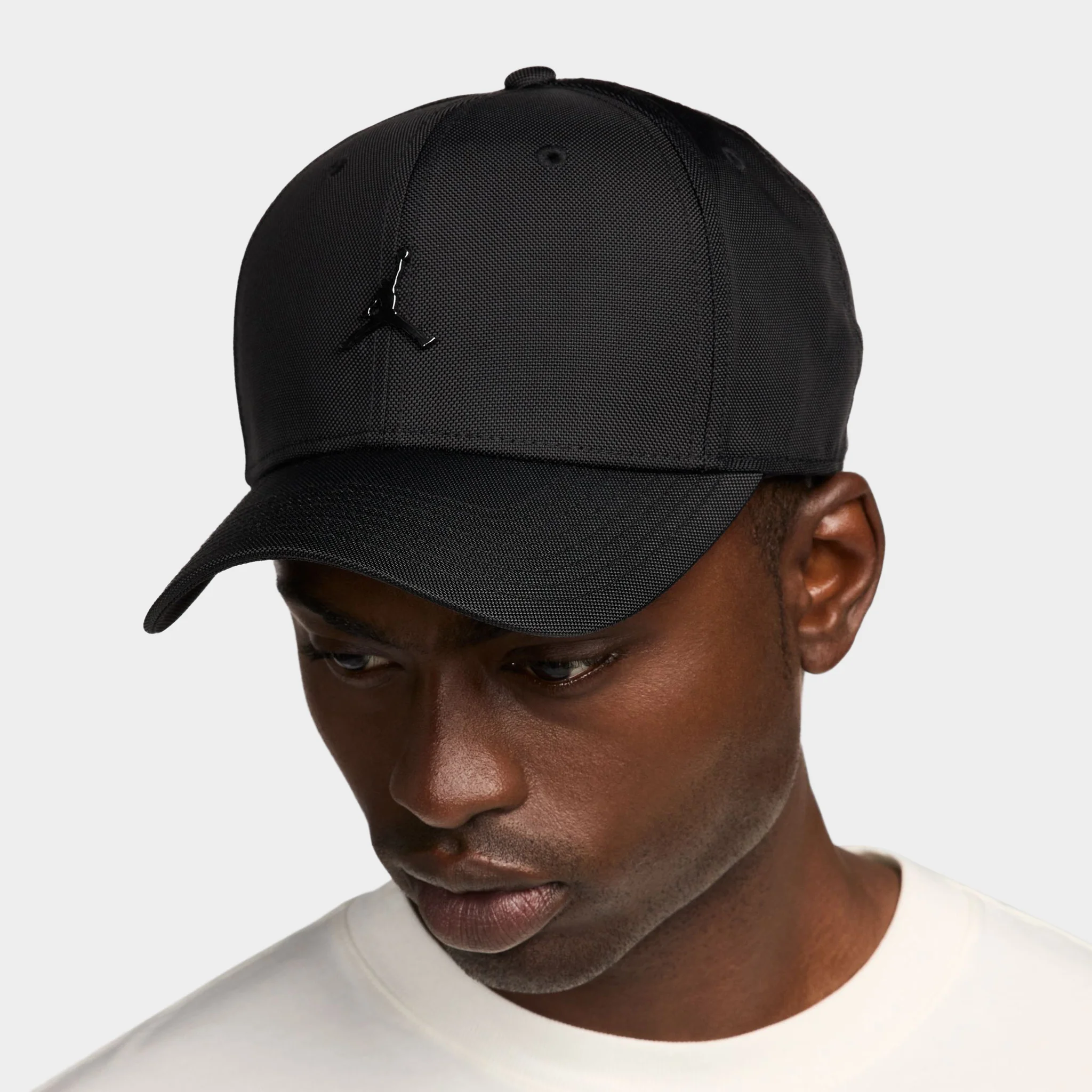 Jordan Rise Structured Metal Jumpman Strapback Cap / Black - Image 6