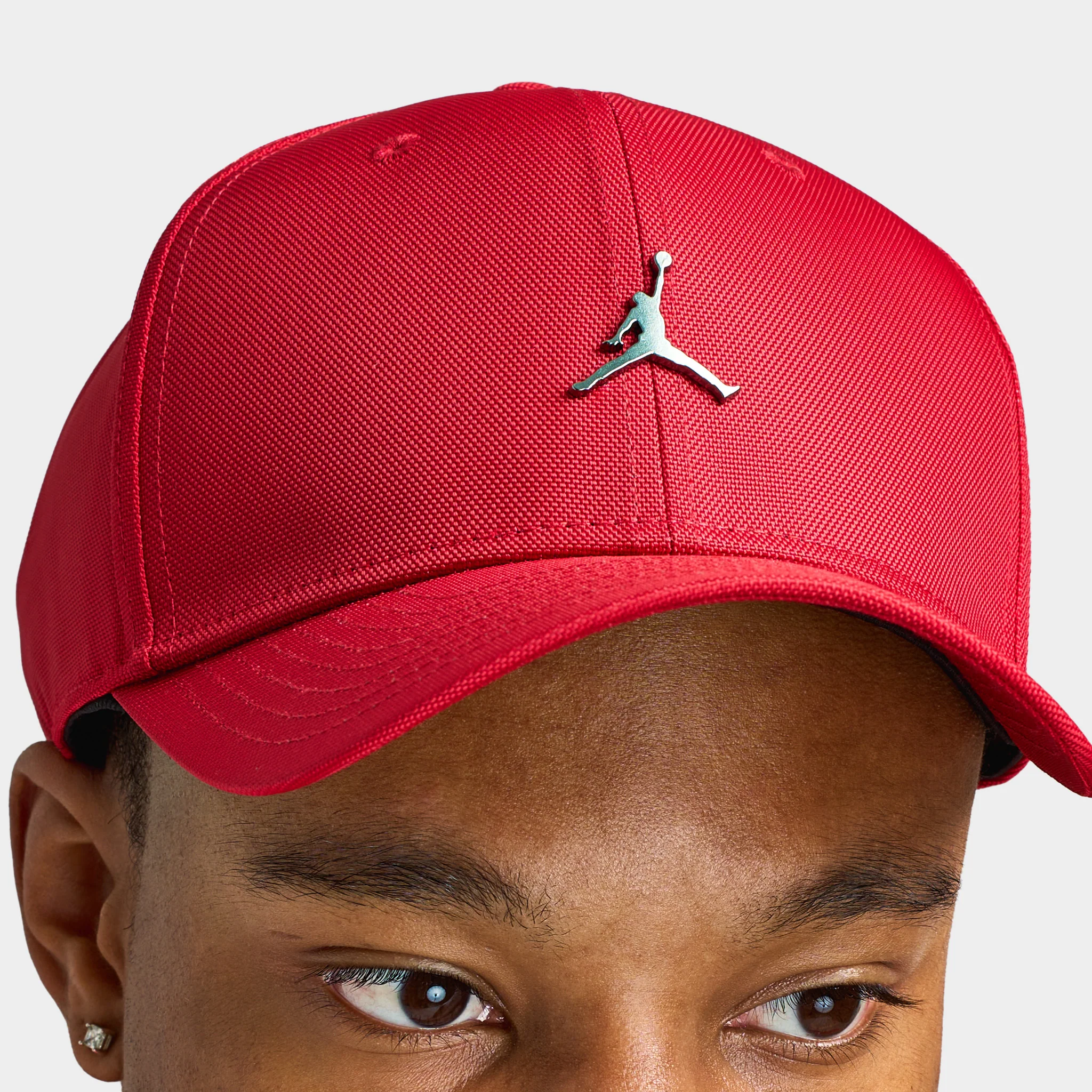 Jordan Rise Structured Metal Jumpman Strapback Cap / Gym Red - Image 3