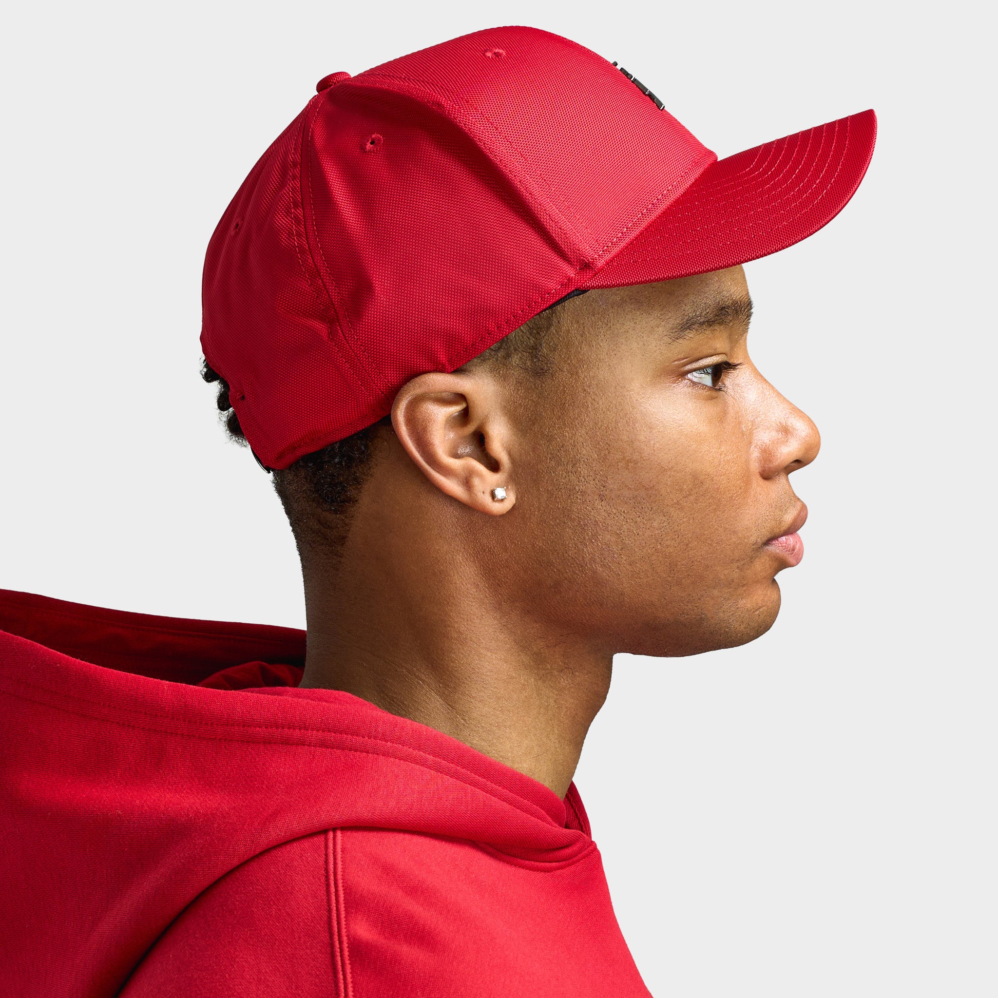 Jordan Rise Structured Metal Jumpman Strapback Cap / Gym Red - Image 4