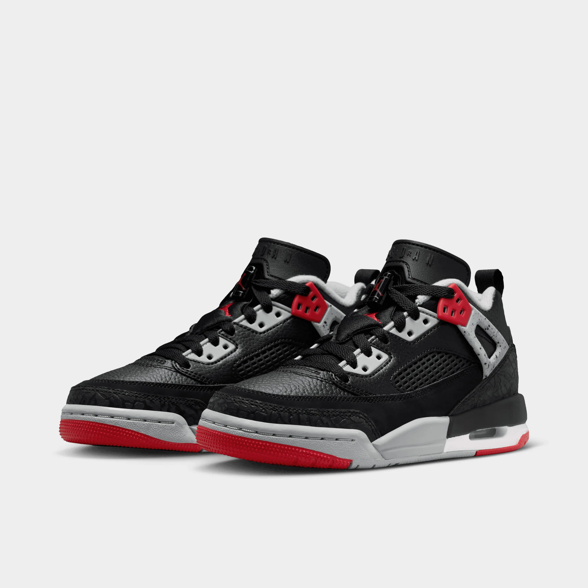 Jordan Spizike Low Black / Gym Red - Wolf Grey - Image 2
