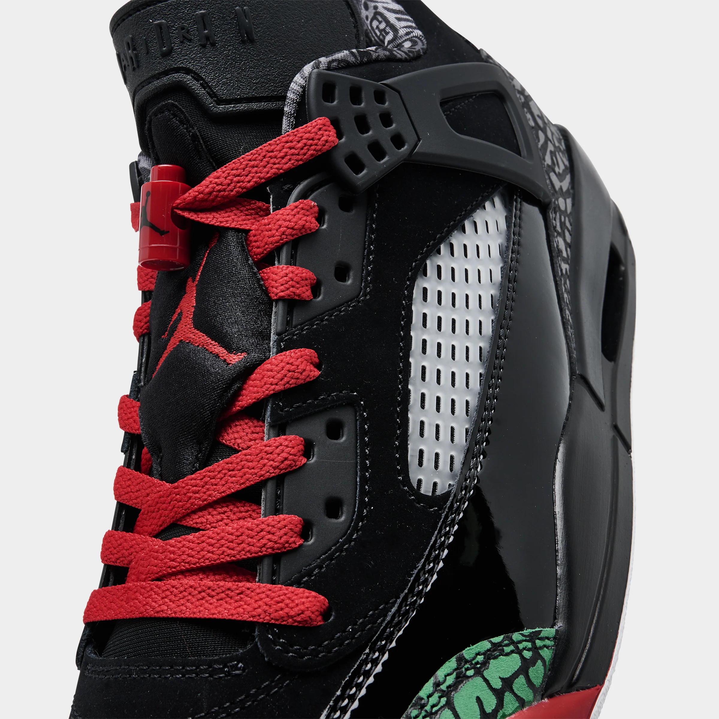 Jordan Spizike Low Black / Varisty Red - Classic Green - Image 3