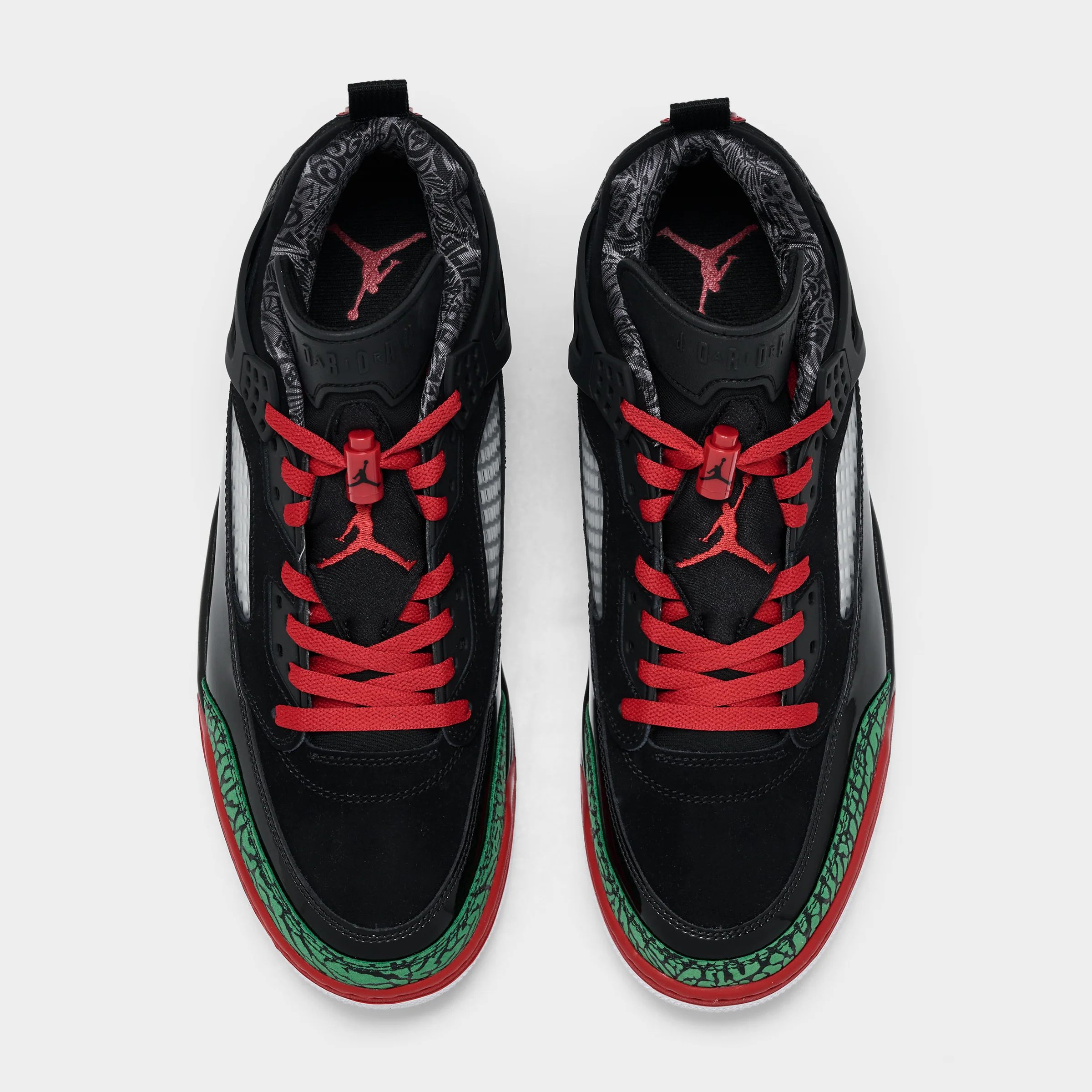 Jordan Spizike Low Black / Varisty Red - Classic Green - Image 5