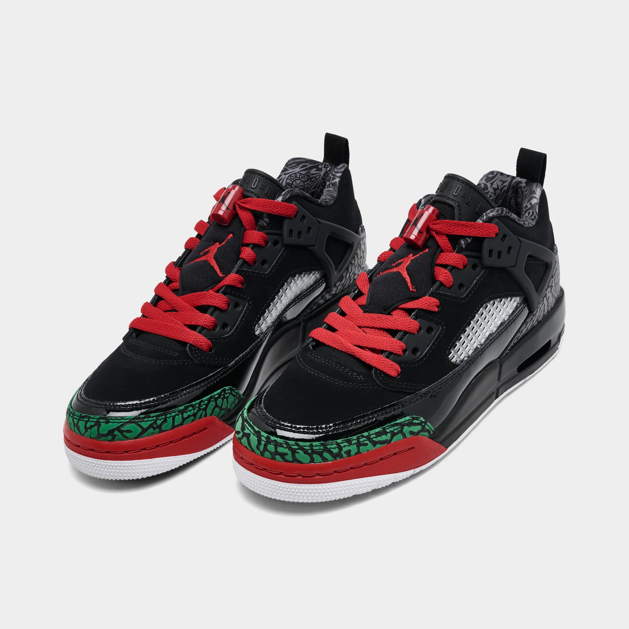 Jordan Spizike Low GS Black / Varsity Red - Classic Green - Image 2