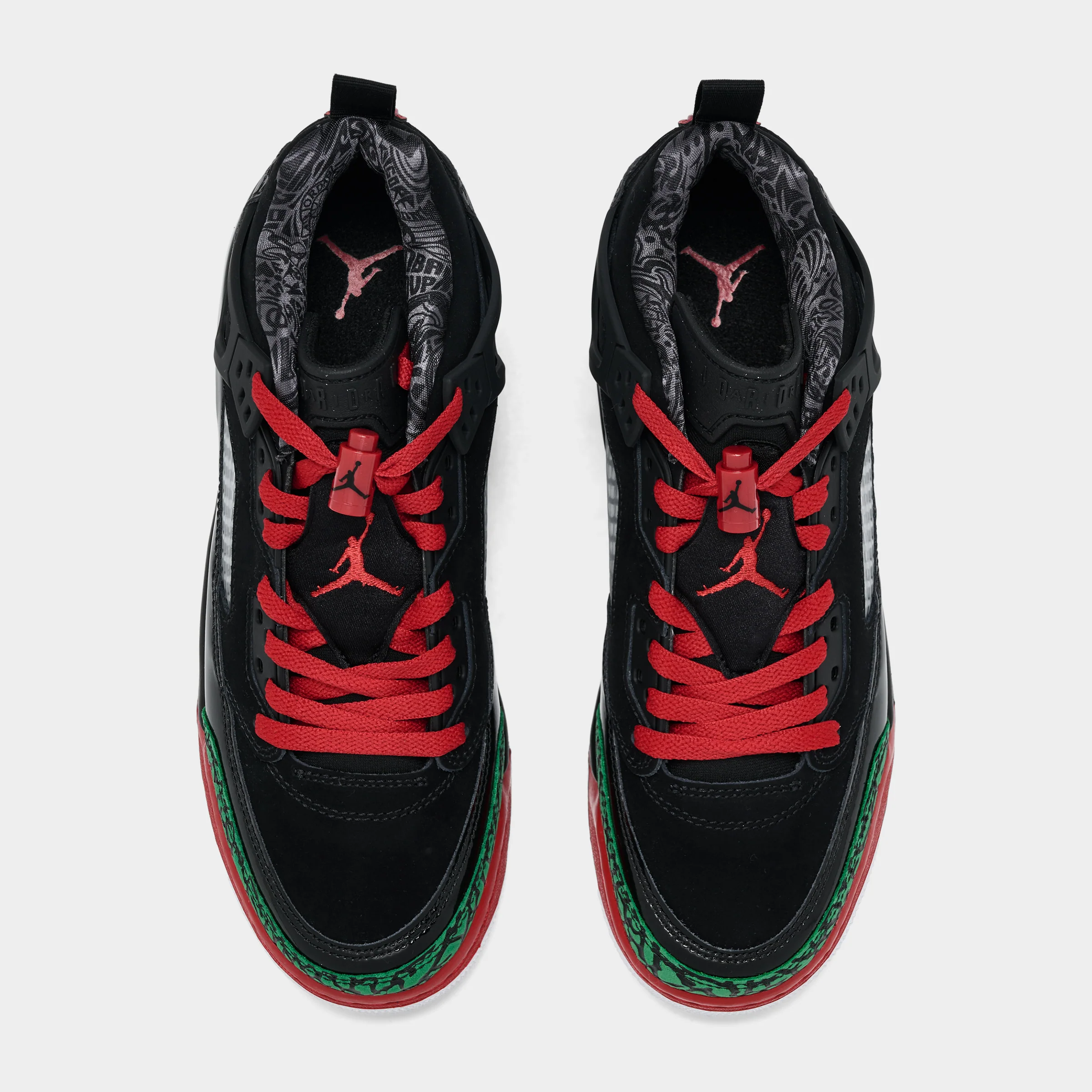 Jordan Spizike Low GS Black / Varsity Red - Classic Green - Image 5