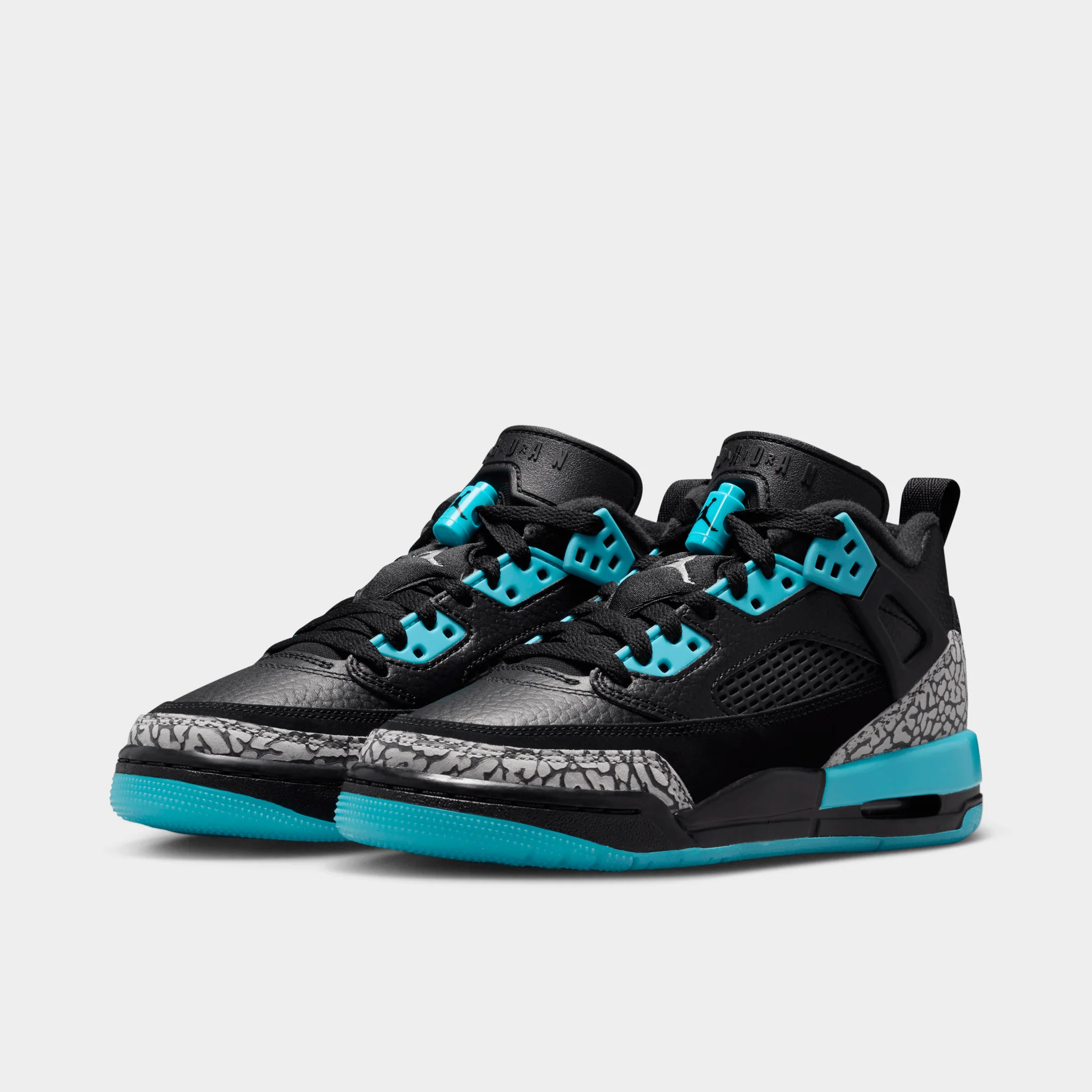 Jordan Spizike Low GS Black / Wolf Grey - Gamma Blue - Image 2