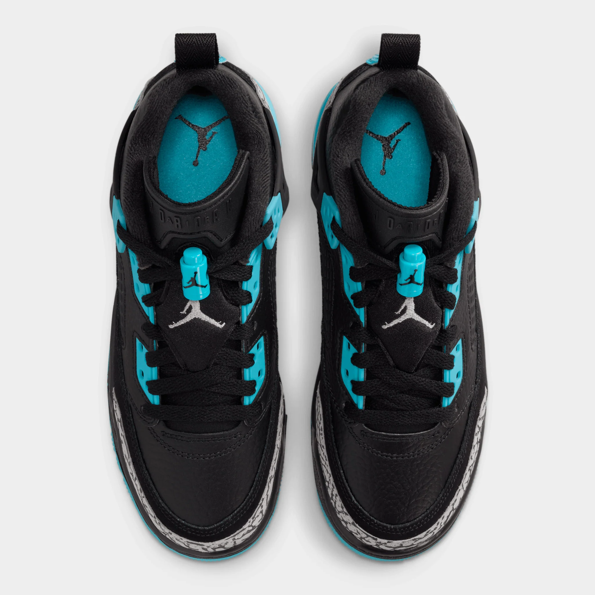 Jordan Spizike Low GS Black / Wolf Grey - Gamma Blue - Image 6