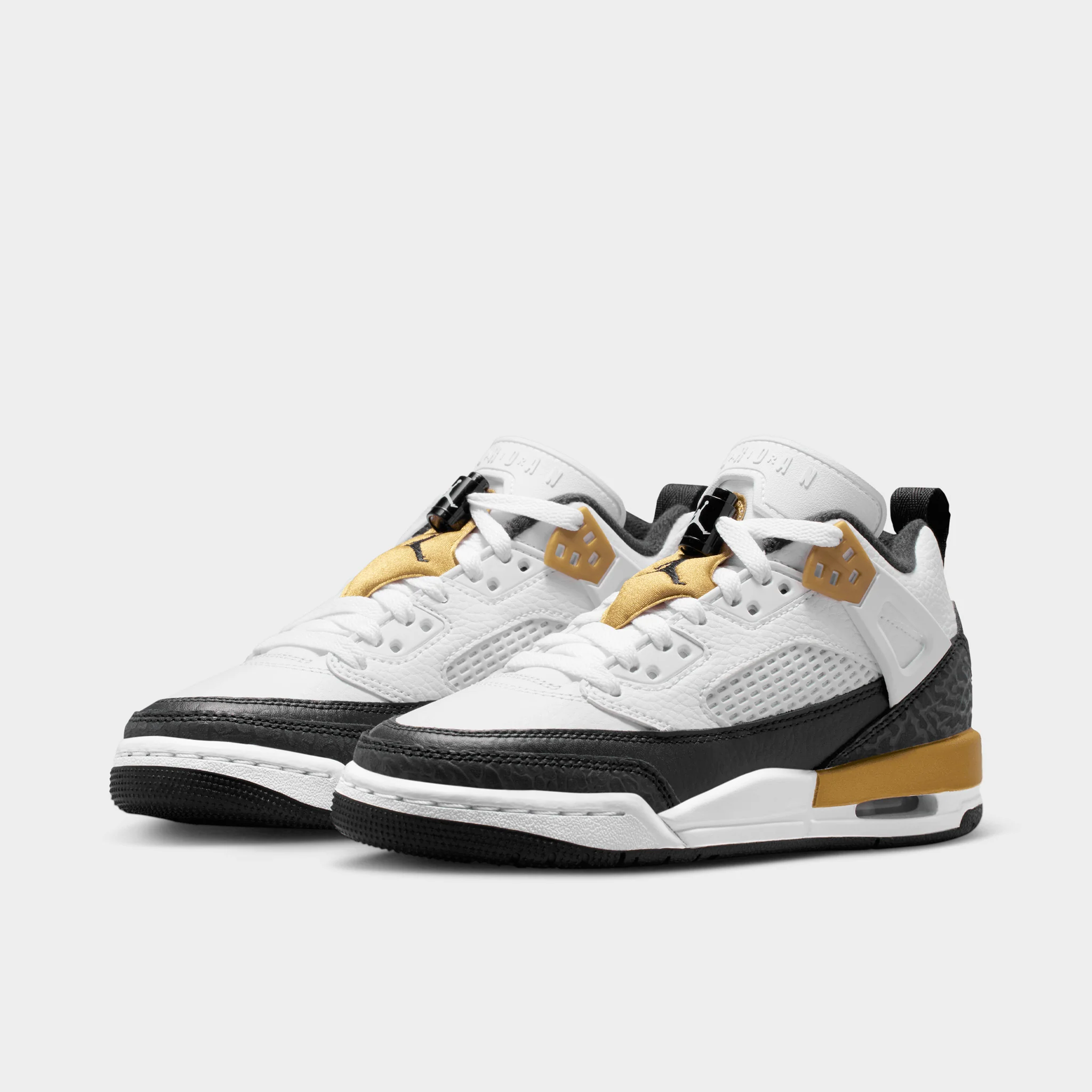 Jordan Spizike Low GS White / Black - Metallic Gold - Image 2