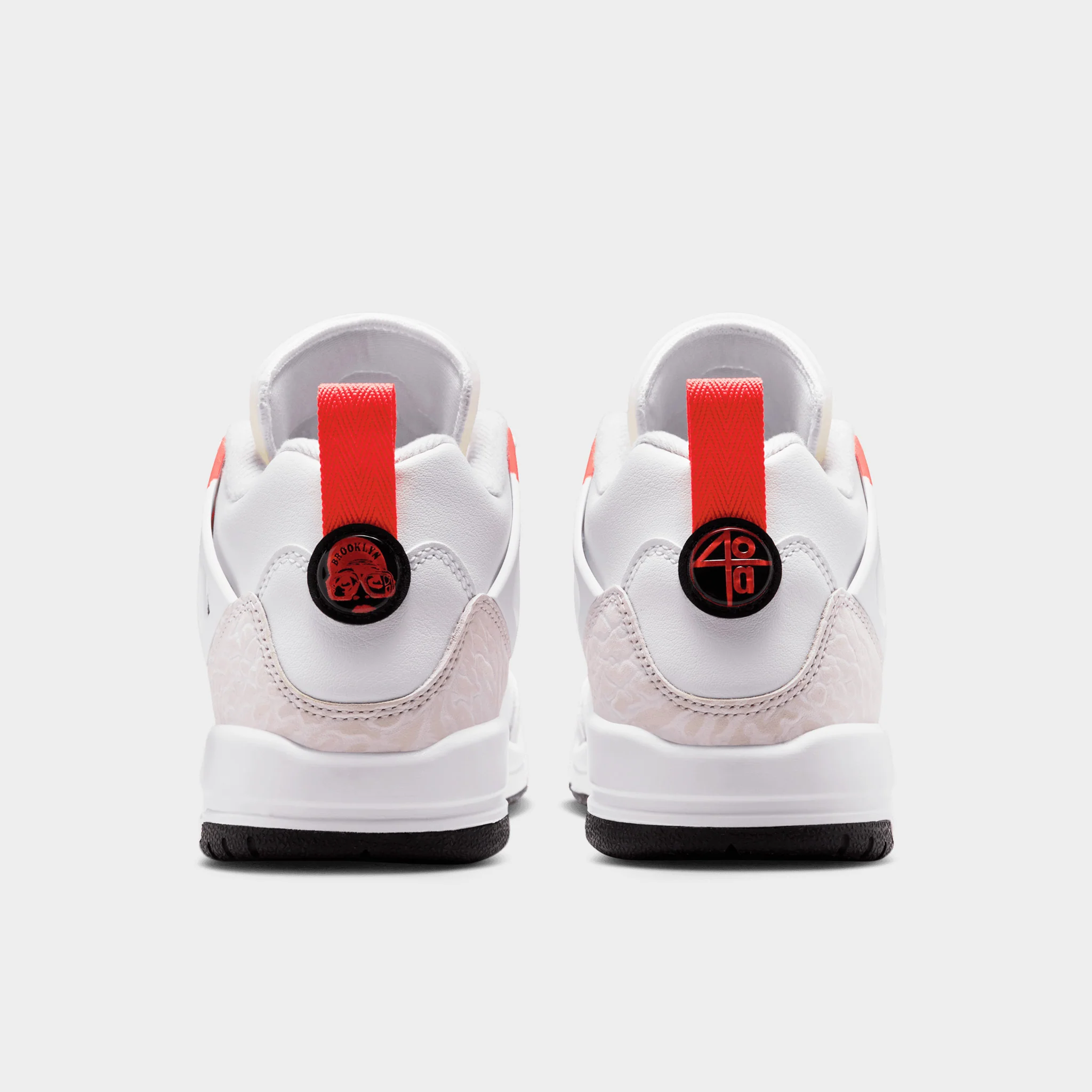 Jordan Spizike Low GS White / Bright Crimson - Vast Grey - Image 4