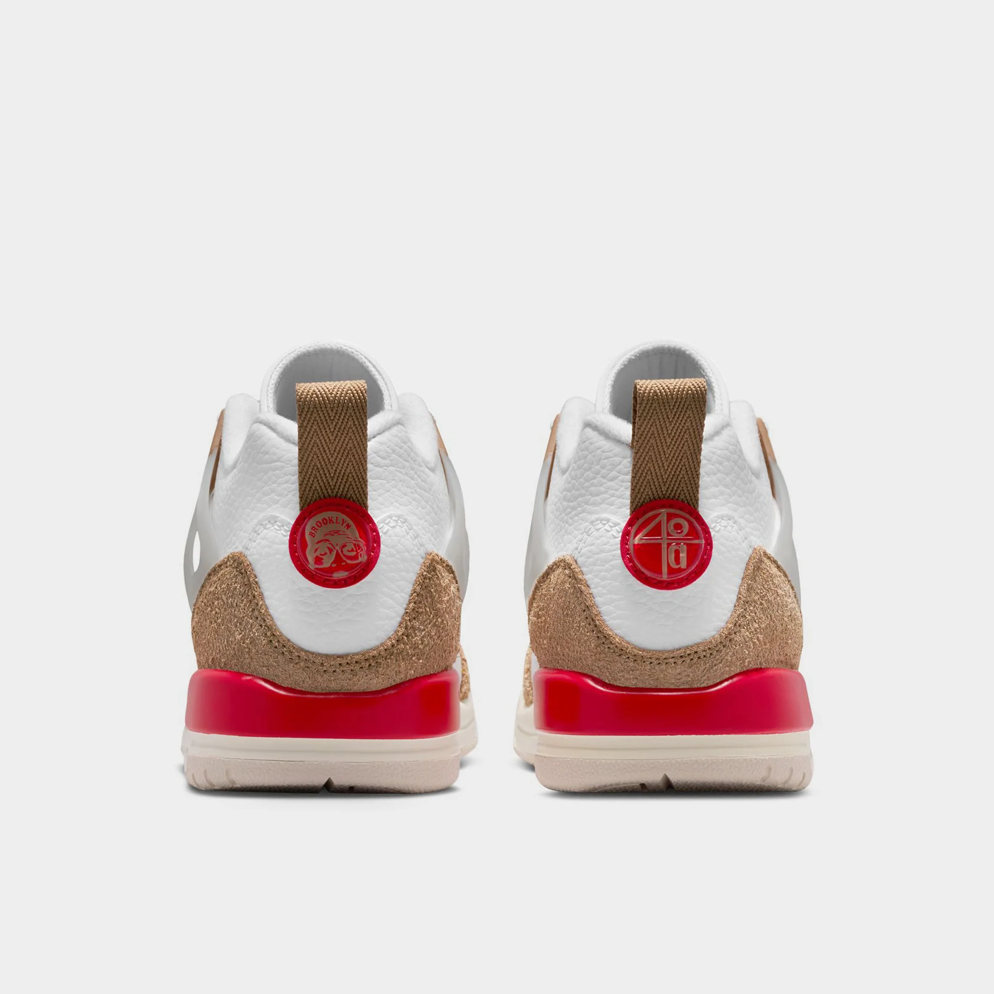 Jordan Spizike Low GS White / Fire Red - Desert Camo - Image 4