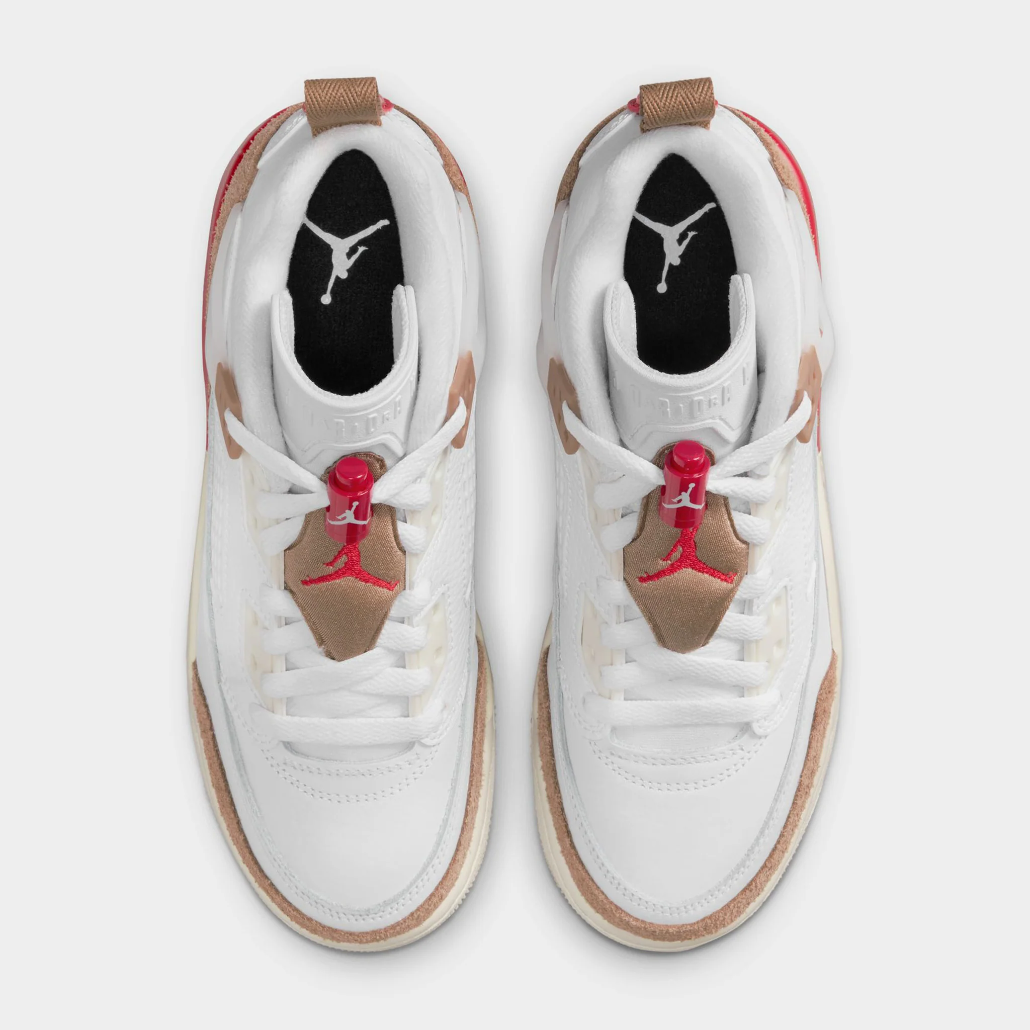 Jordan Spizike Low GS White / Fire Red - Desert Camo - Image 5