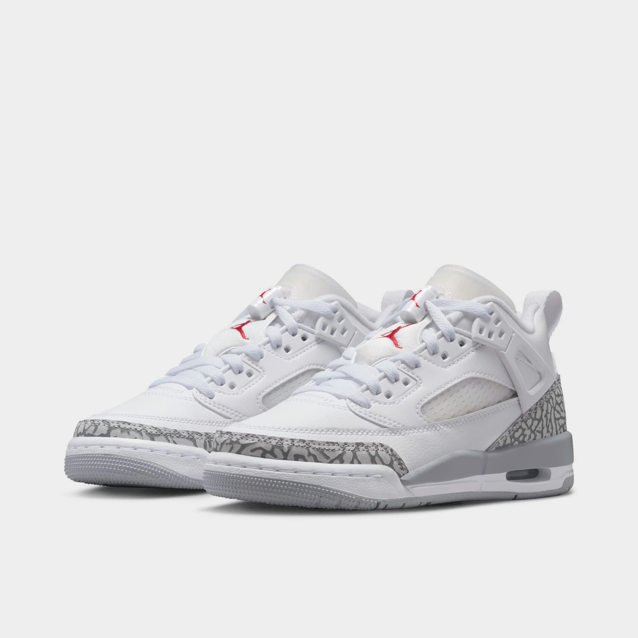 Jordan Spizike Low GS White / Wolf Grey - Varsity Red - Image 2