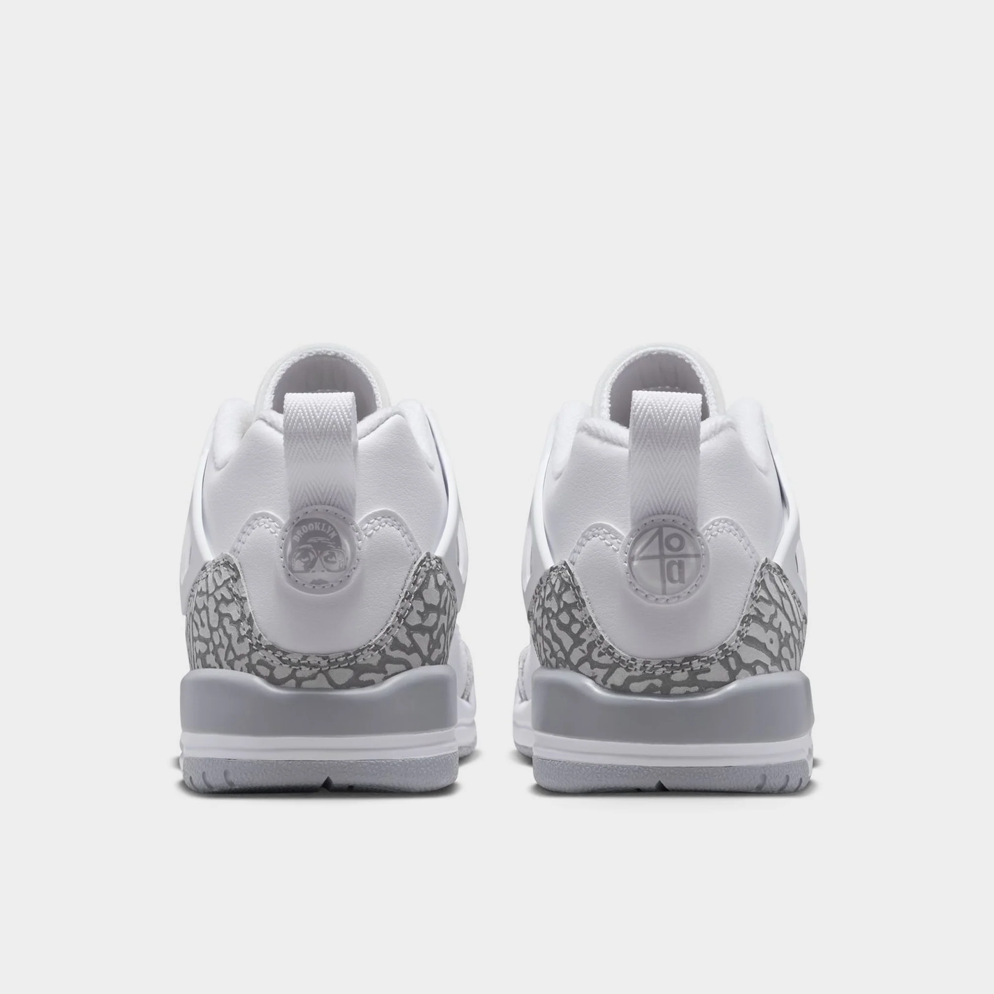 Jordan Spizike Low GS White / Wolf Grey - Varsity Red - Image 4