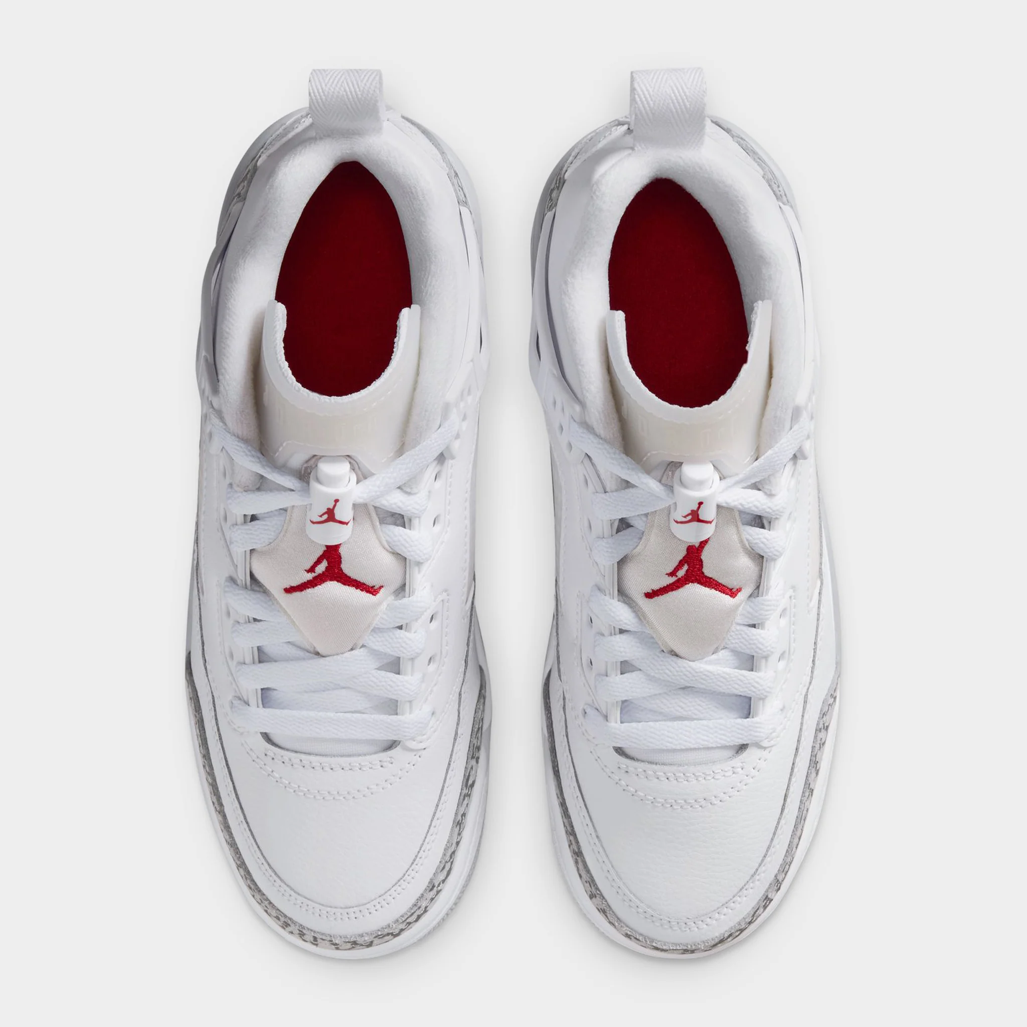 Jordan Spizike Low GS White / Wolf Grey - Varsity Red - Image 5