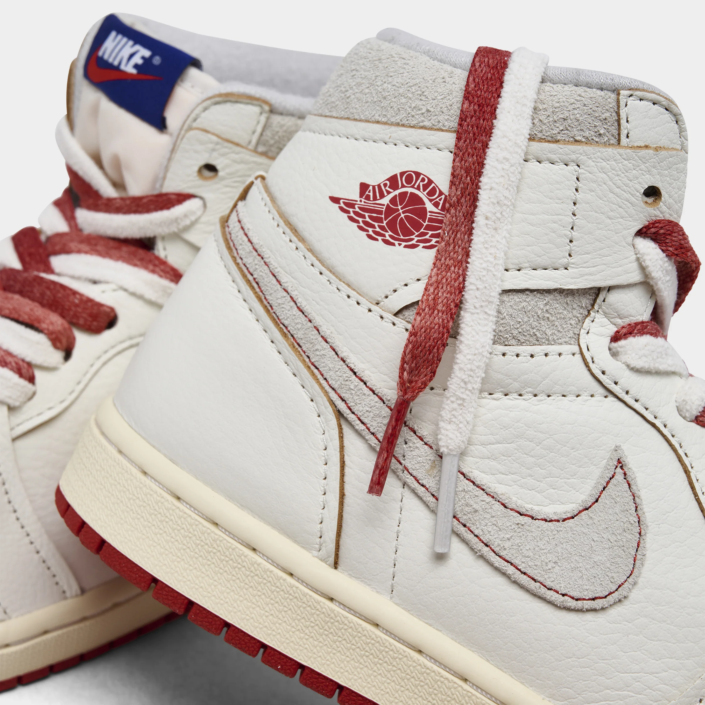 Jordan Women's 1 High OG Sail / Cinnabar - Light Bone - Image 3