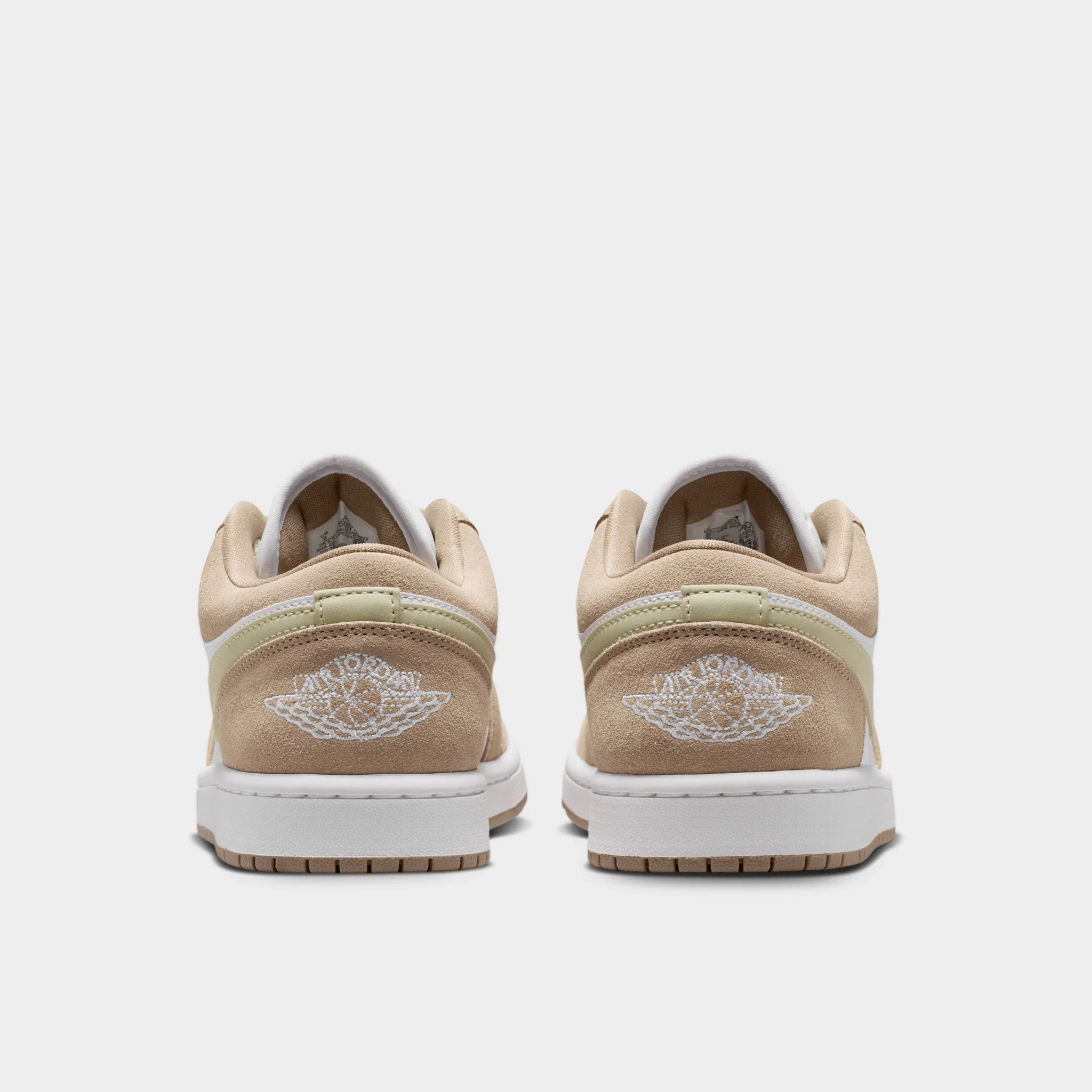 Jordan Women's 1 Low Khaki / White - Olive Aura - Image 4