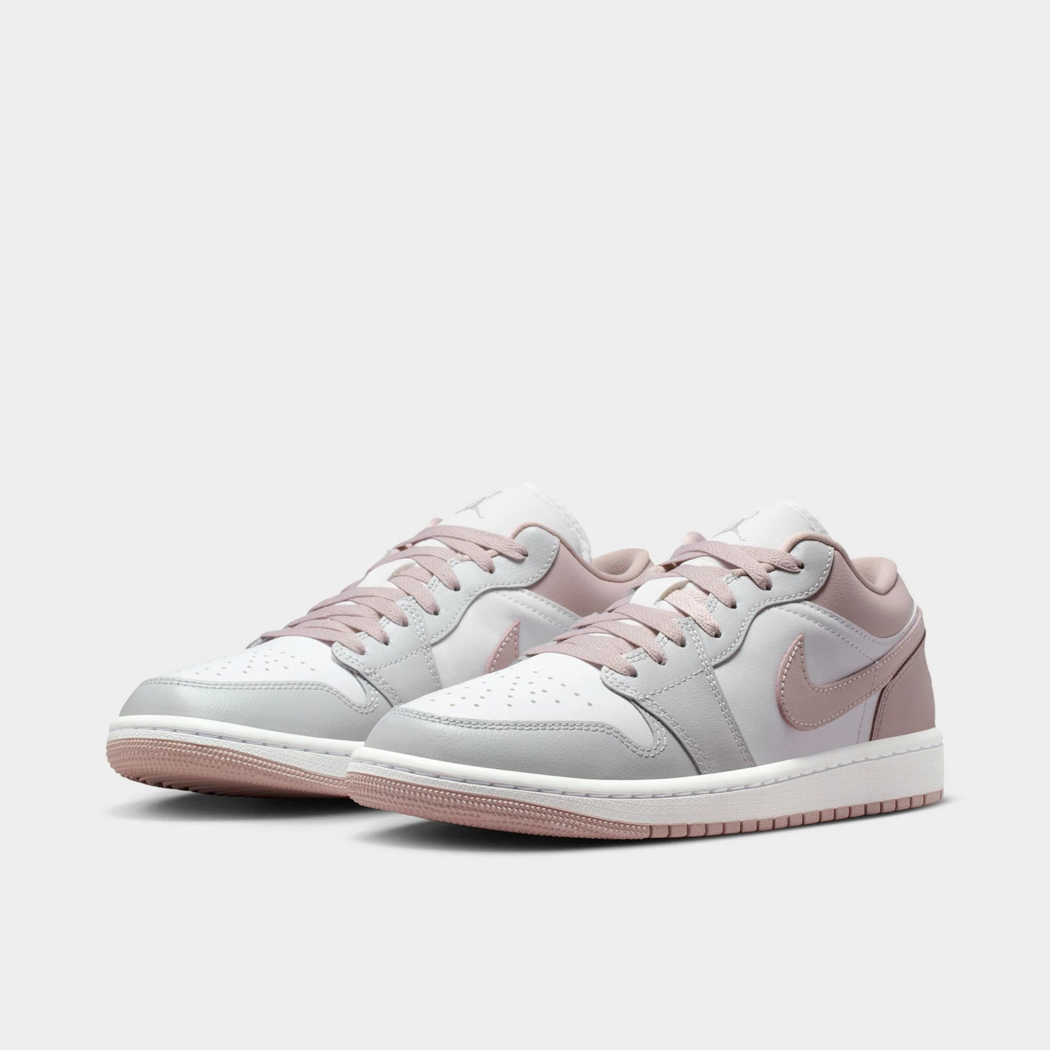 Jordan Women's 1 Low Particle Rose / Neutral Grey - White - Image 2