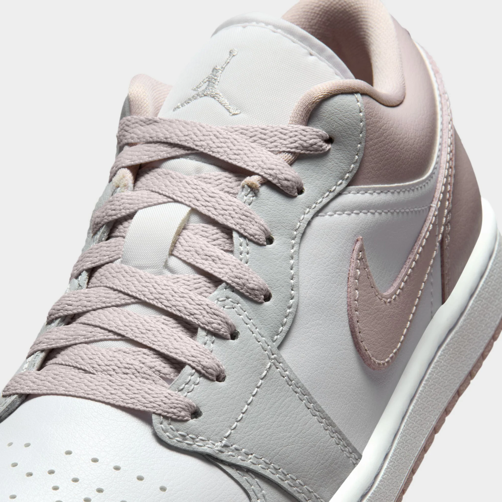Jordan Women's 1 Low Particle Rose / Neutral Grey - White - Image 3