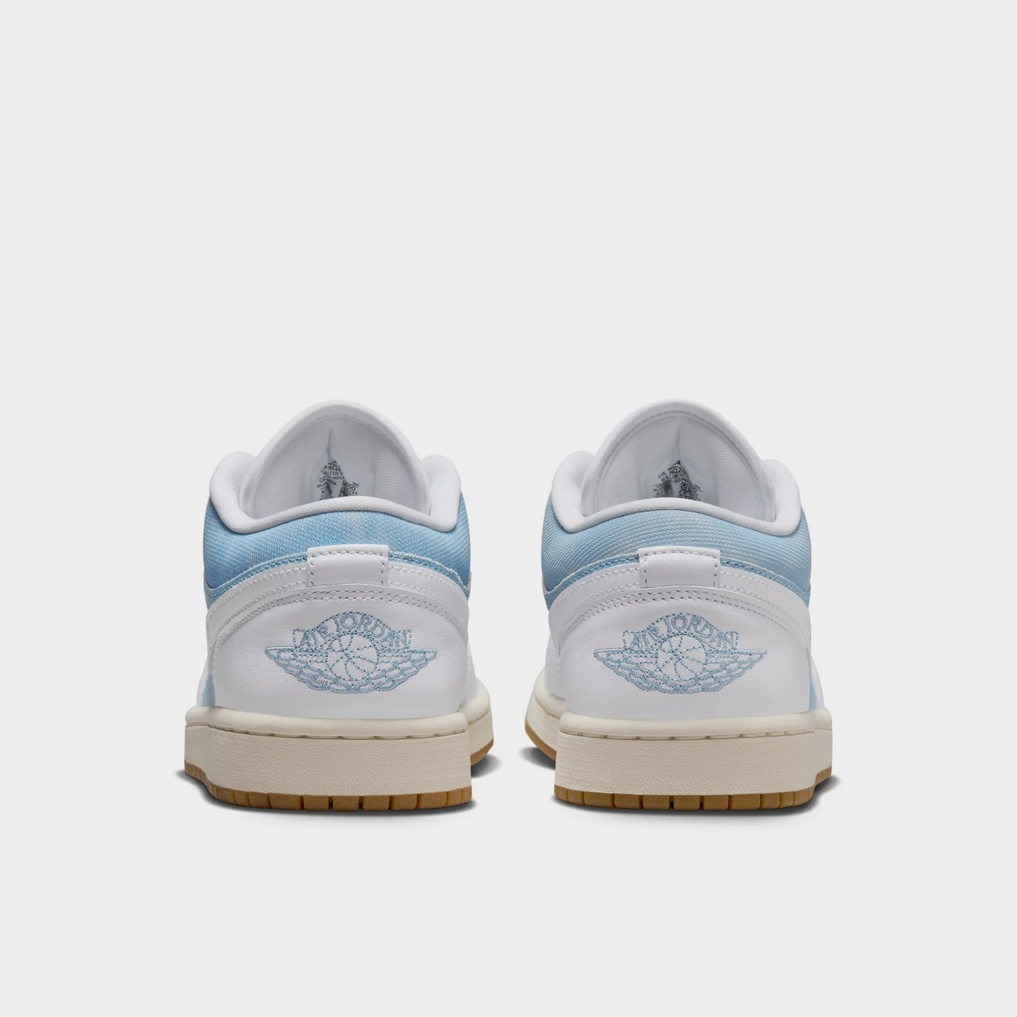 Jordan Women's 1 Low SE Worn Blue / White - Gum Light Brown - Image 4