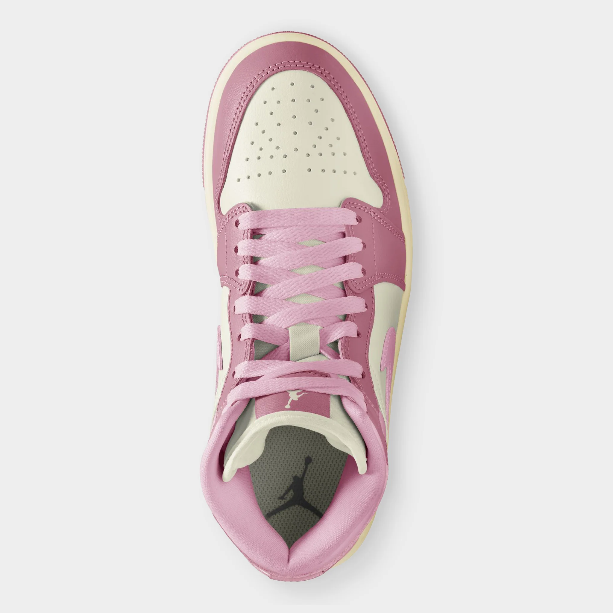 Jordan Women's 1 Mid Elemental Pink / Sail - Iced Carmine - Image 7