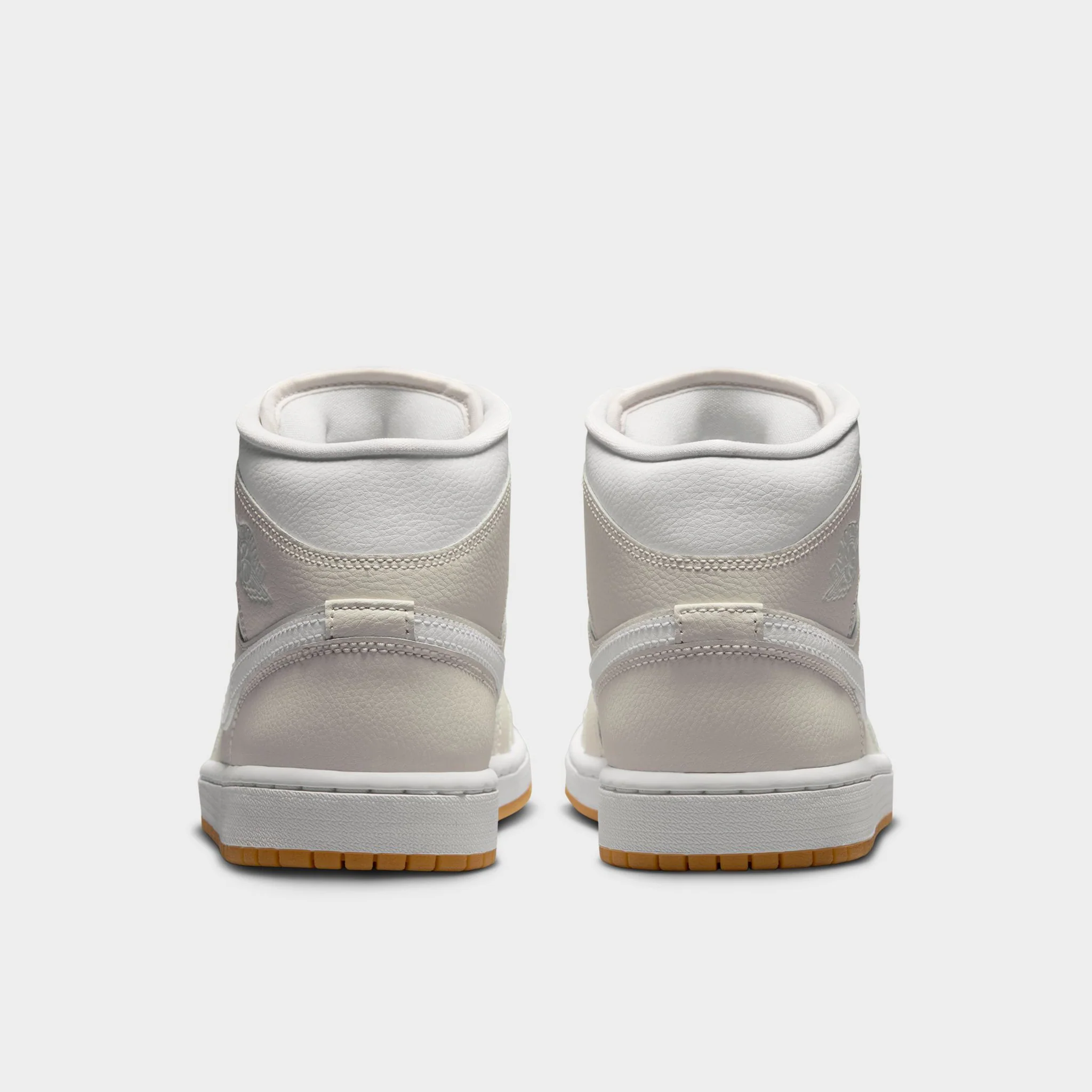 Jordan Women's 1 Mid Phantom / White - Gum - Image 4