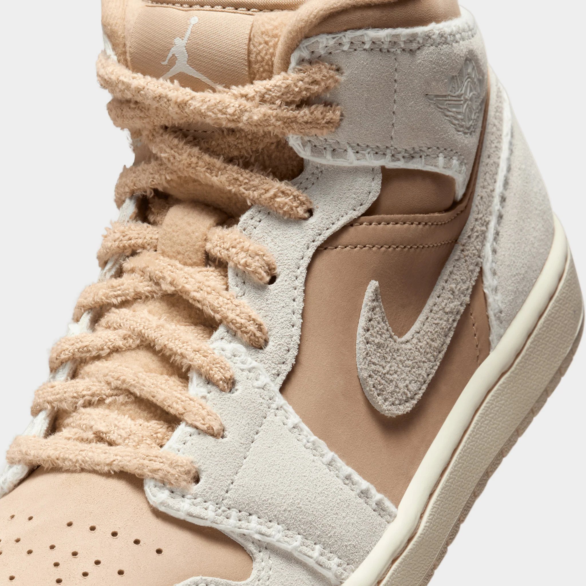 Jordan Women's 1 Mid SE Hemp / Light Orewood Brown - Sail - Image 3
